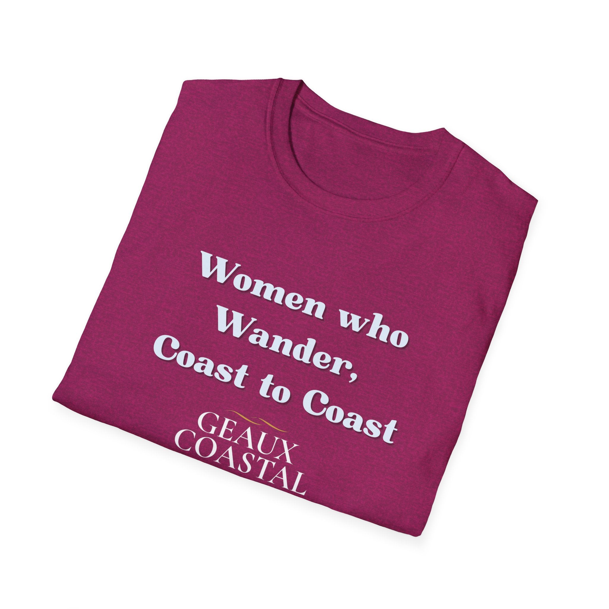 Women Soft Relaxed Tee - Women who wander coast to coast