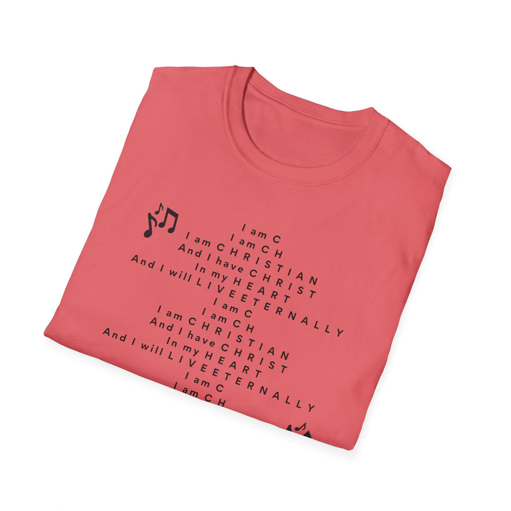 Men & Woman Softstyle T-Shirt - "C-h-r-i-s-t-i-a-n" "Song"