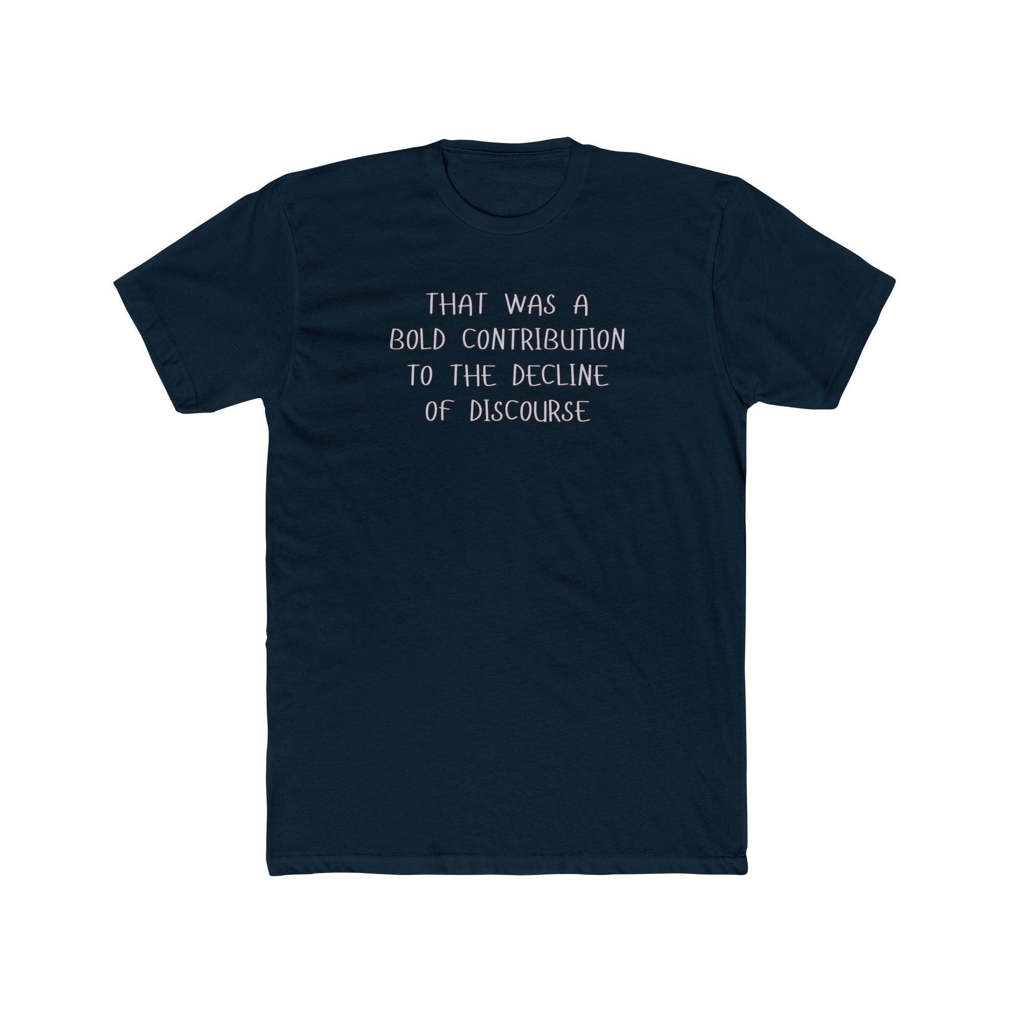 Relaxed Men's Tee - "Bold Contribution"