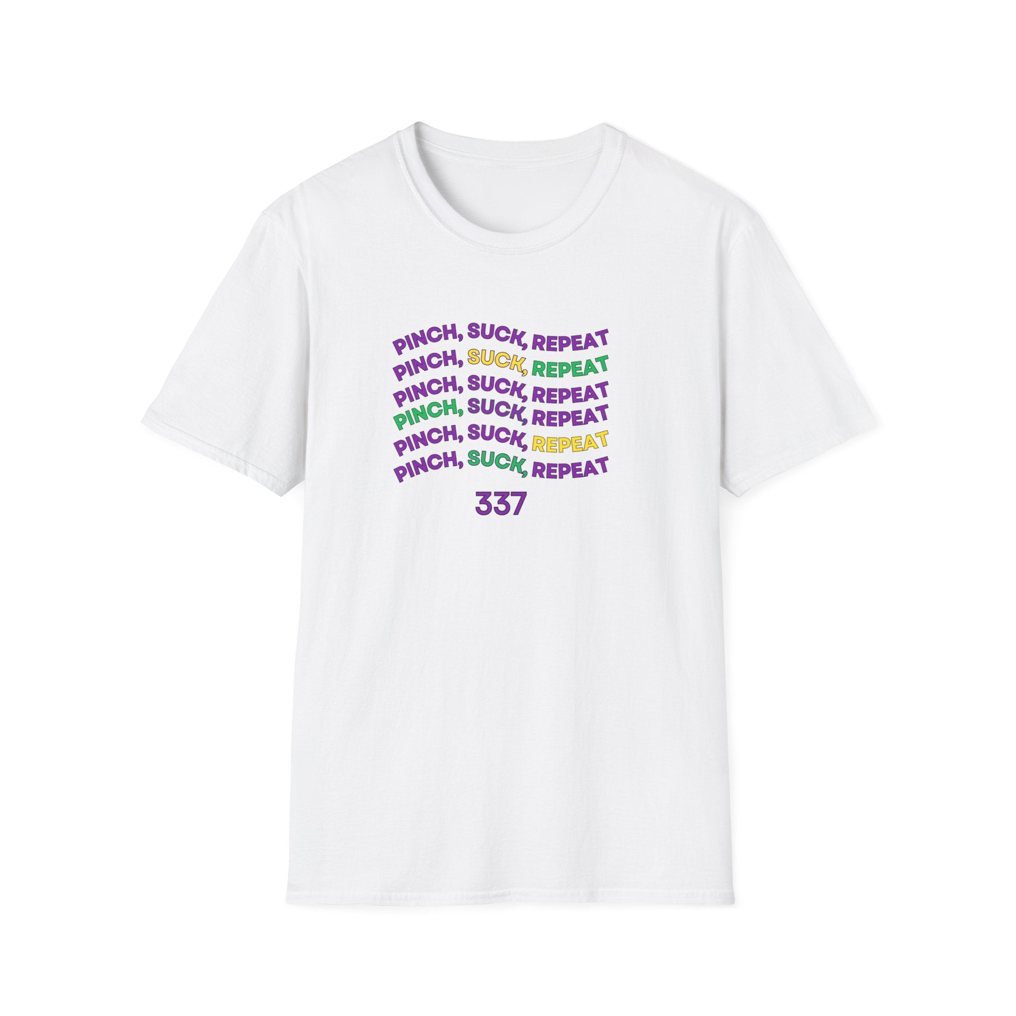 Soft Tee - (Men & Women) - "Mardi Gras"  '337'