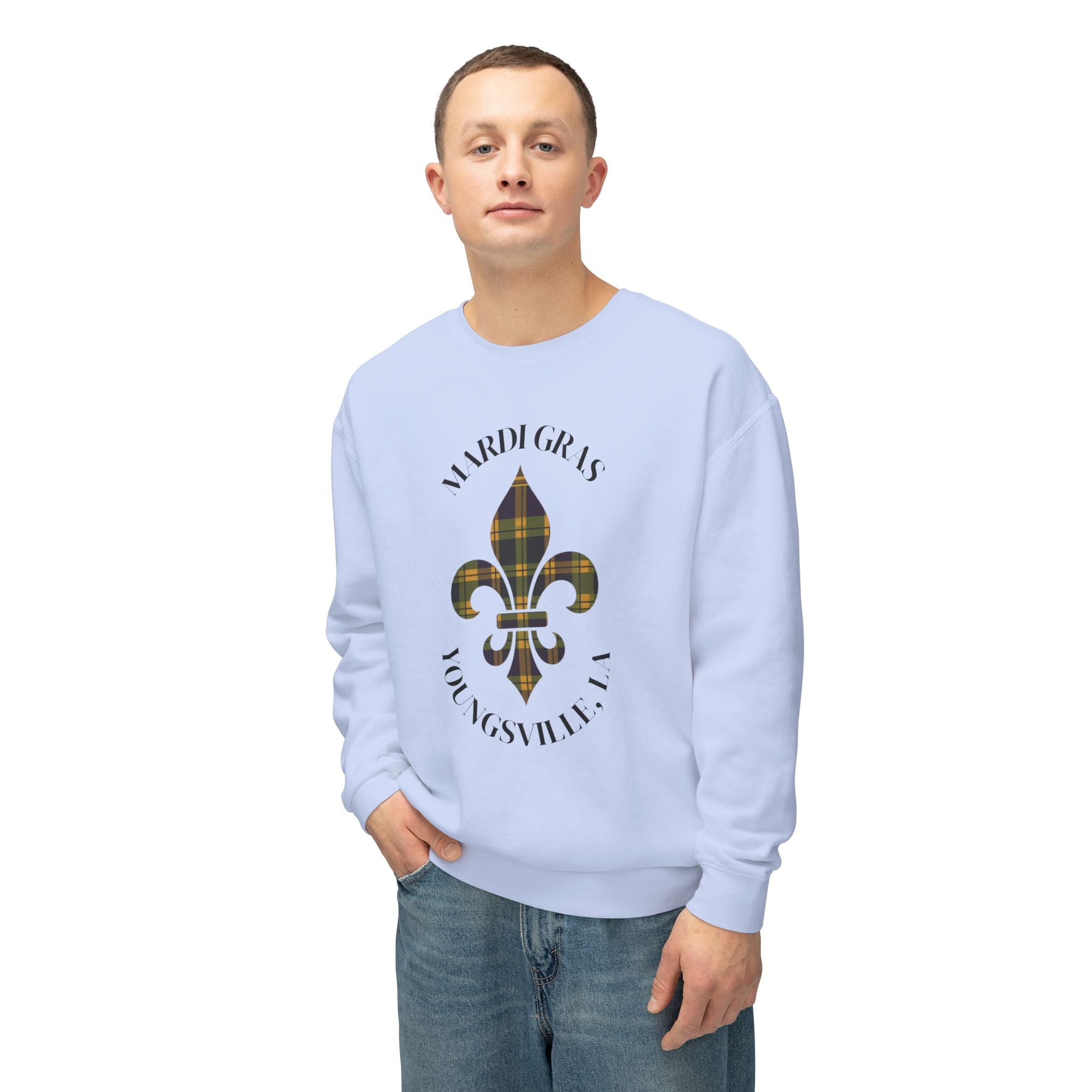 Lightweight Soft Long Sleeve - Mardi Gras Plaid Men & Women