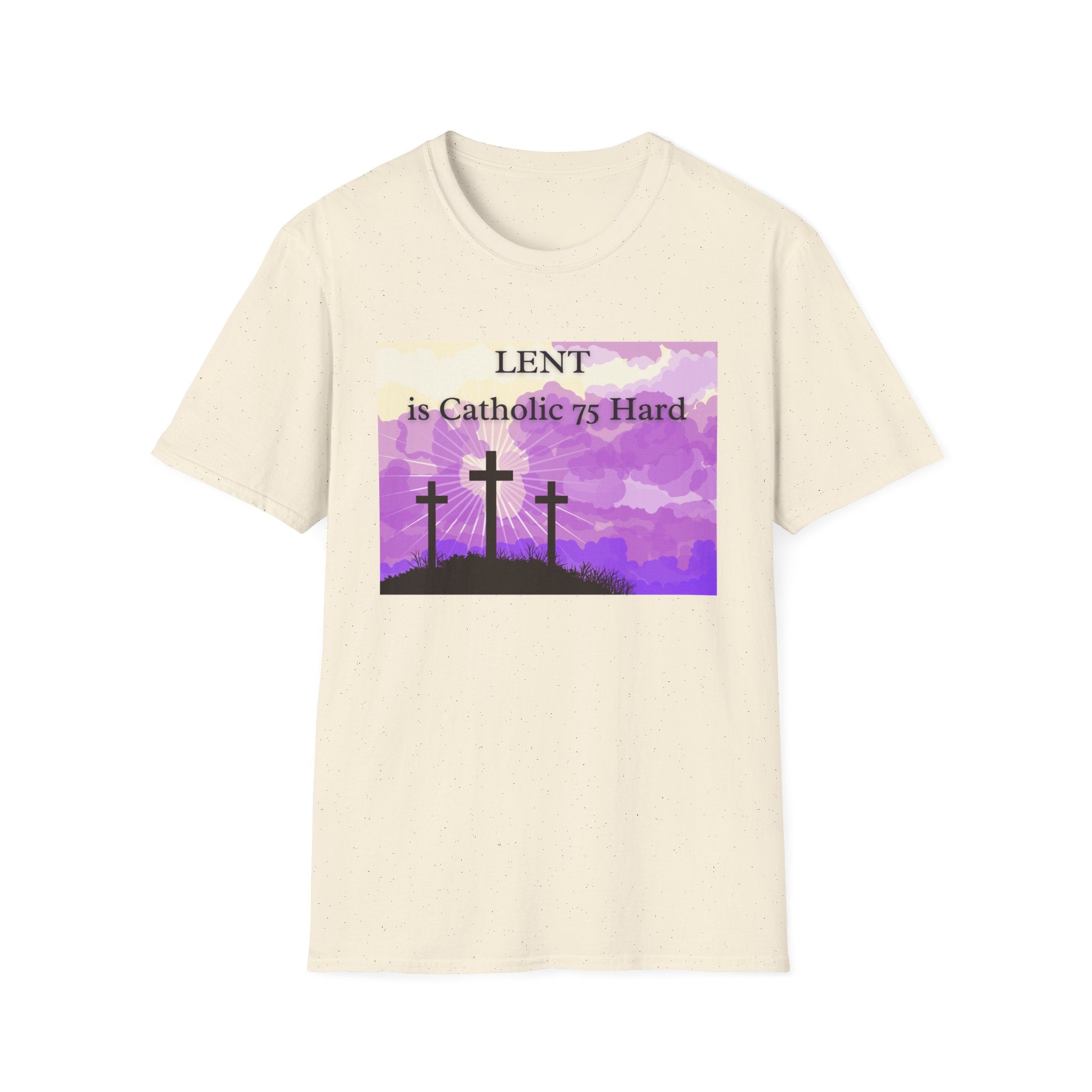 Relaxed Soft Tee Men & Women - Colorful Lent is Catholic 75 Hard
