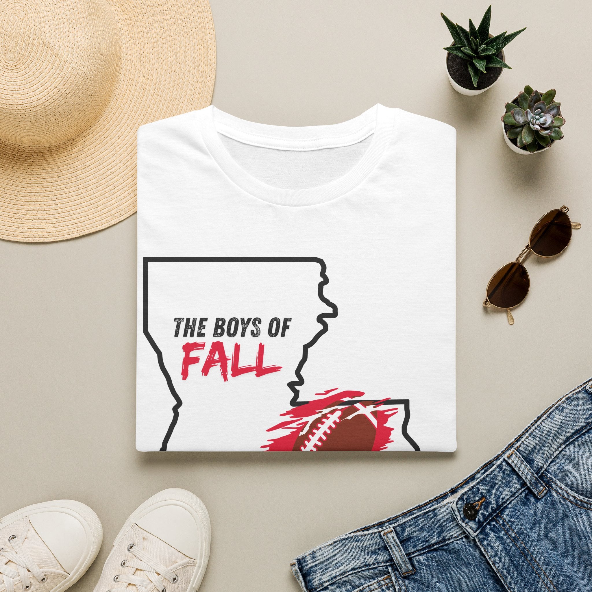 Men and Women - Soft Relaxed Tee - The boys of fall - University of Louisiana UL - Football