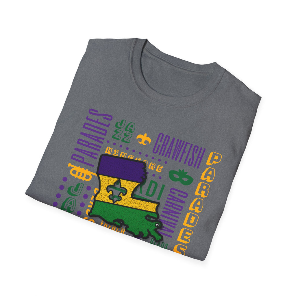 Relaxed Soft T Shirt - Men and Women - louisiana