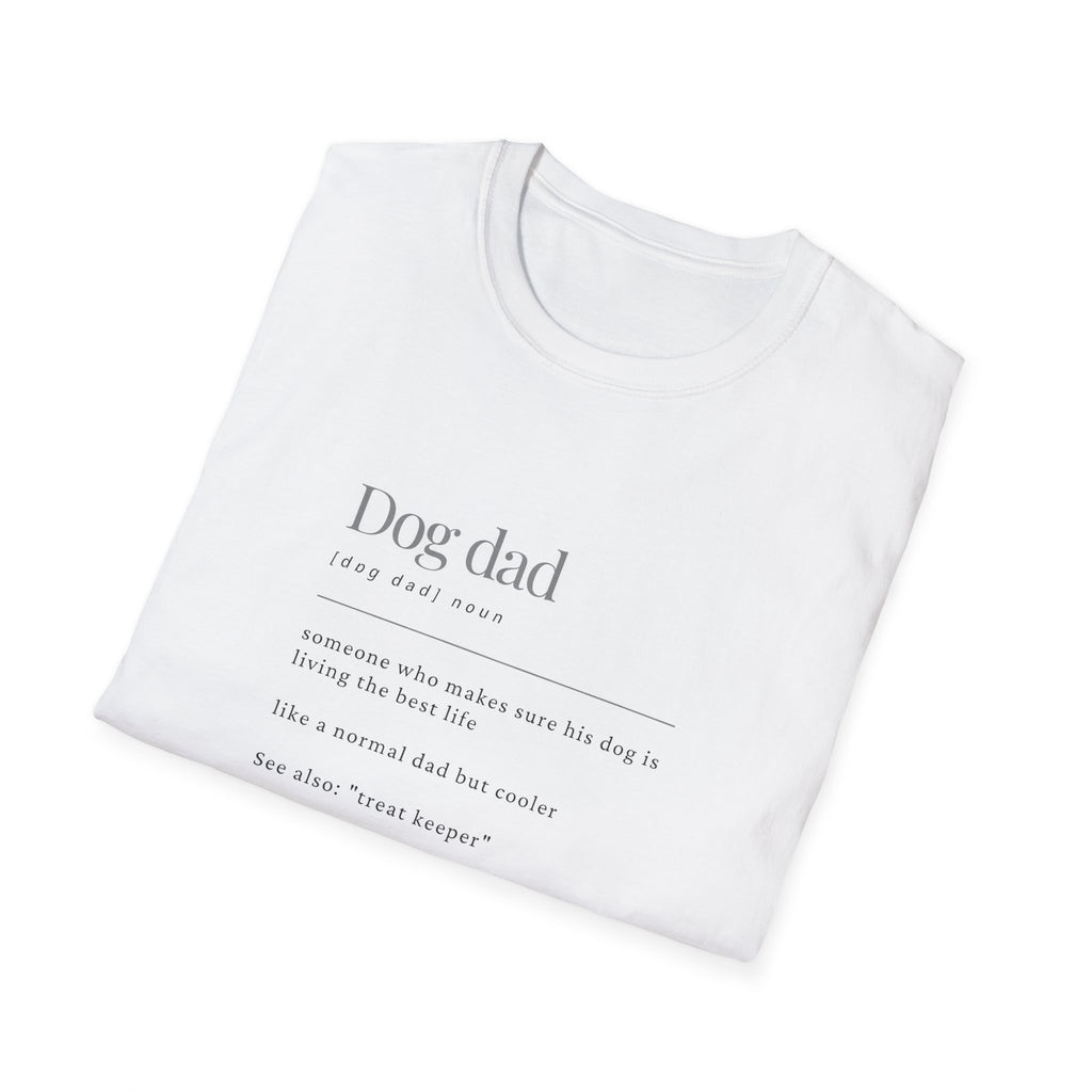 Soft Mens Tee- Dog Dad (Regular  relaxed Fit)