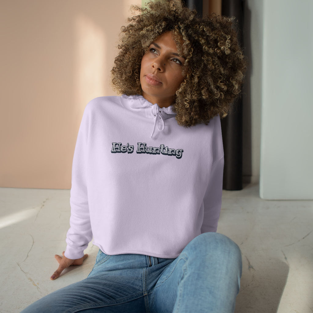 Crop Hoodie - Relaxed Fit for the Girls - He's Hunting in pastels
