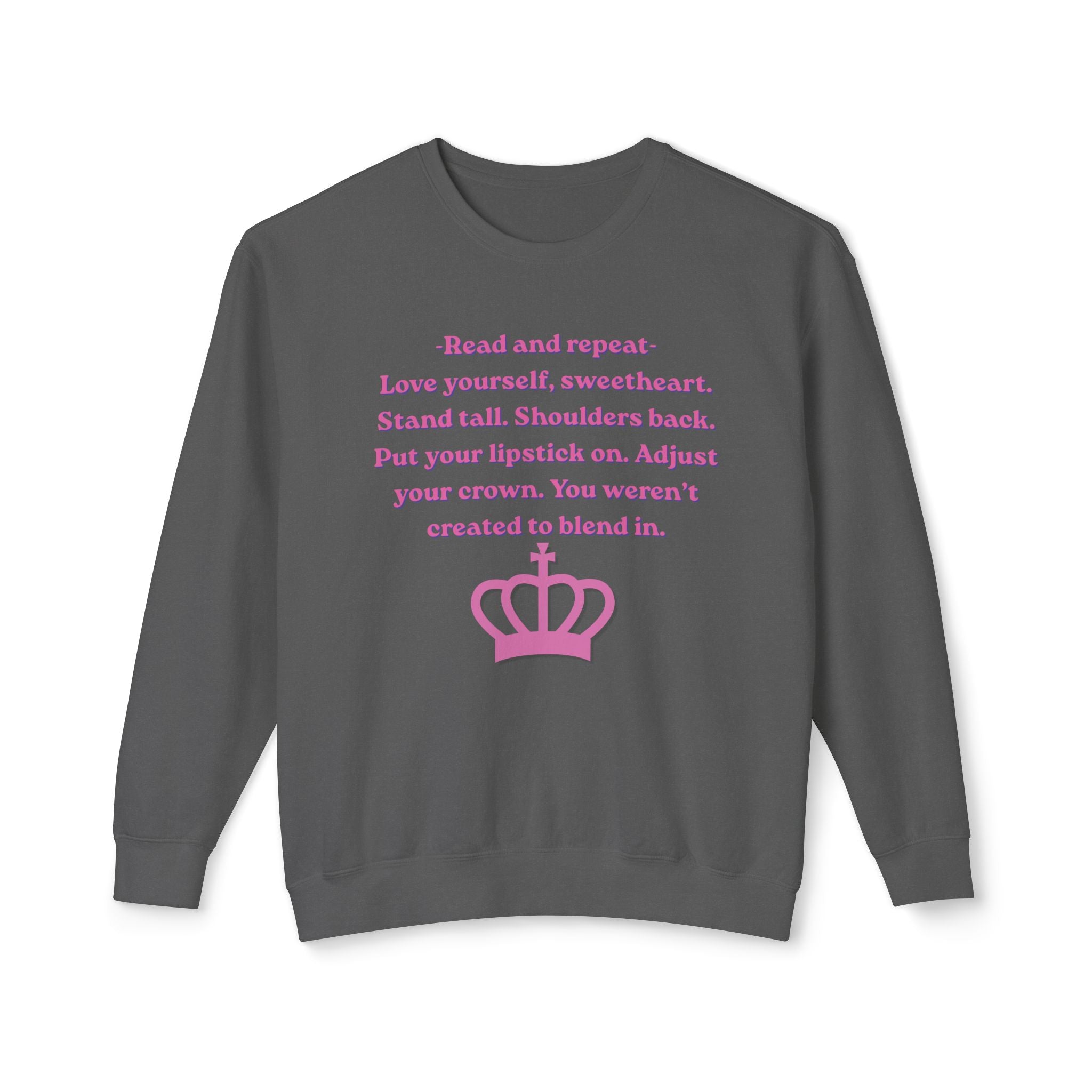 Woman's Lightweight Crewneck Sweatshirt - Soft and Relaxed - Adjust your crown