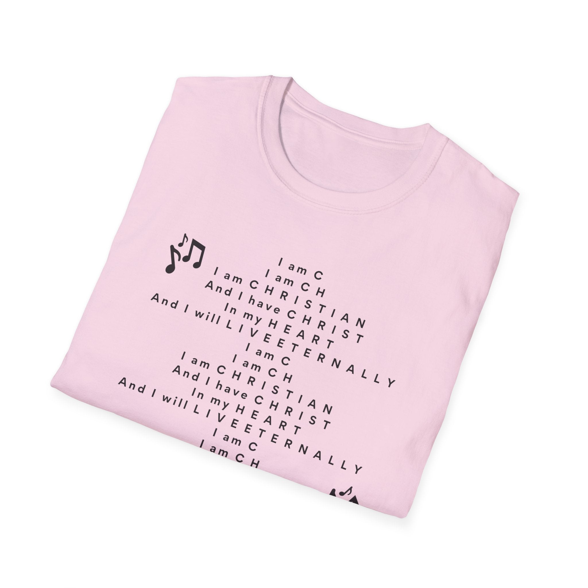 Men & Woman Softstyle T-Shirt - "C-h-r-i-s-t-i-a-n" "Song"