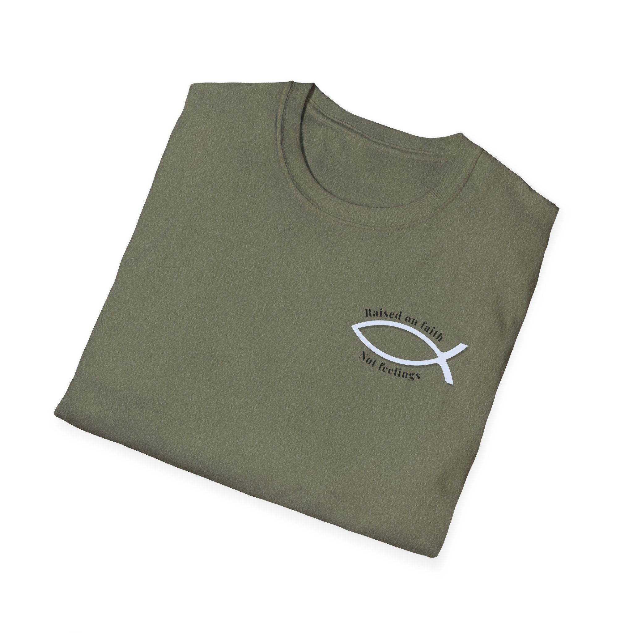 Relaxed Tee Soft - Men & Women - Raised on Faith, Not Feelings