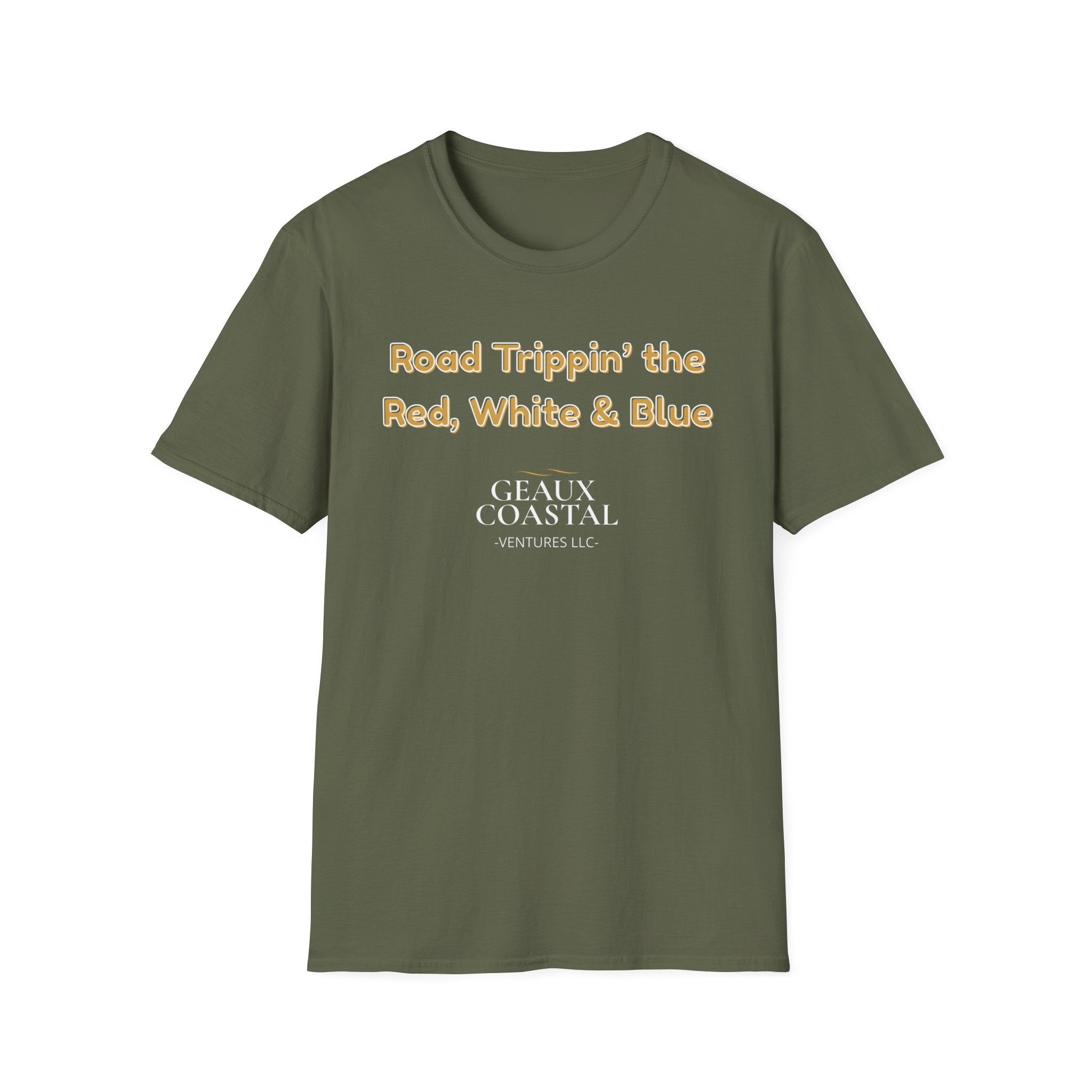 Men or Women Relaxed Soft Tee -  Road Tripping the USA