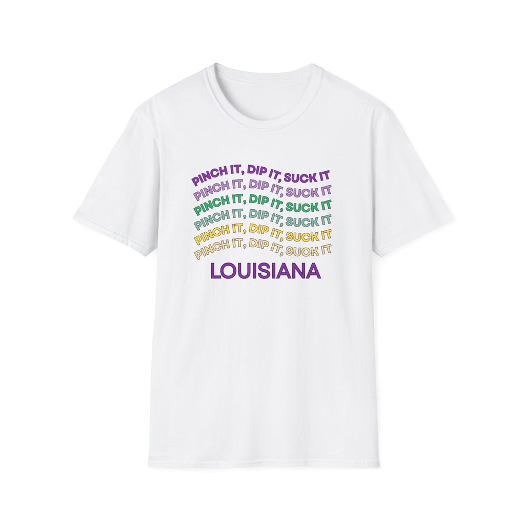 Soft Tee (Men & Women) "Pinch it, dip it, suck it" (Relaxed)
