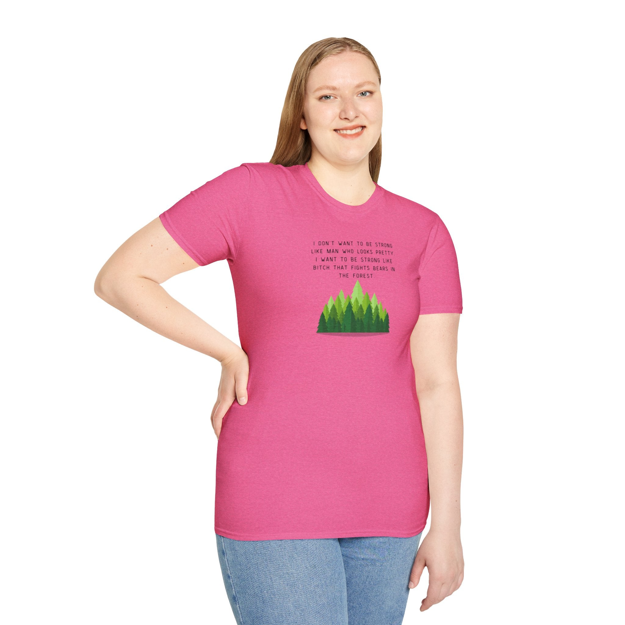 Women's Soft Relaxed Tee - Strong Women - bear