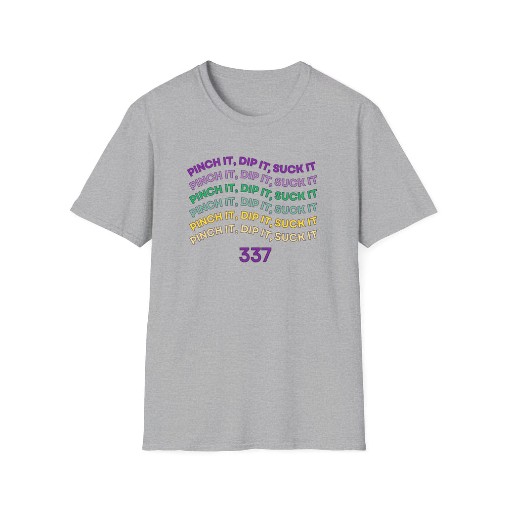 Flexible Soft Tee - (Men & Women) "337" " Mardi Gras"