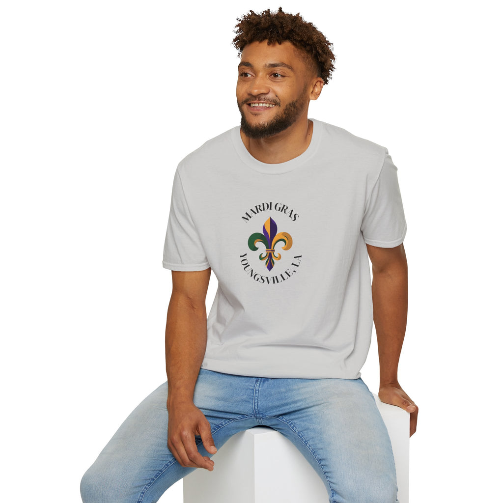 Relaxed Soft T Shirt-  Men and Woman Mardi Gras Youngsville La