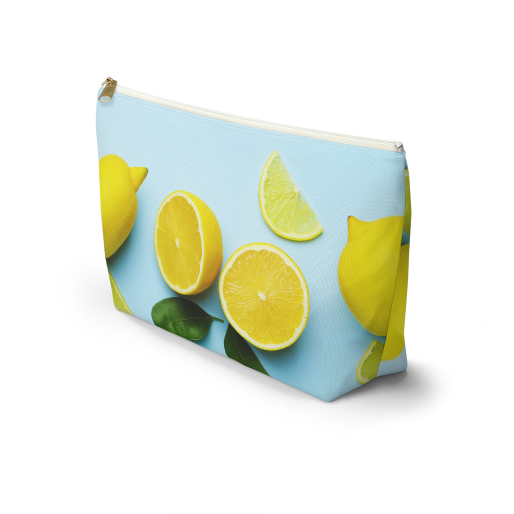 Accessory Pouch w T-bottom - Lemons