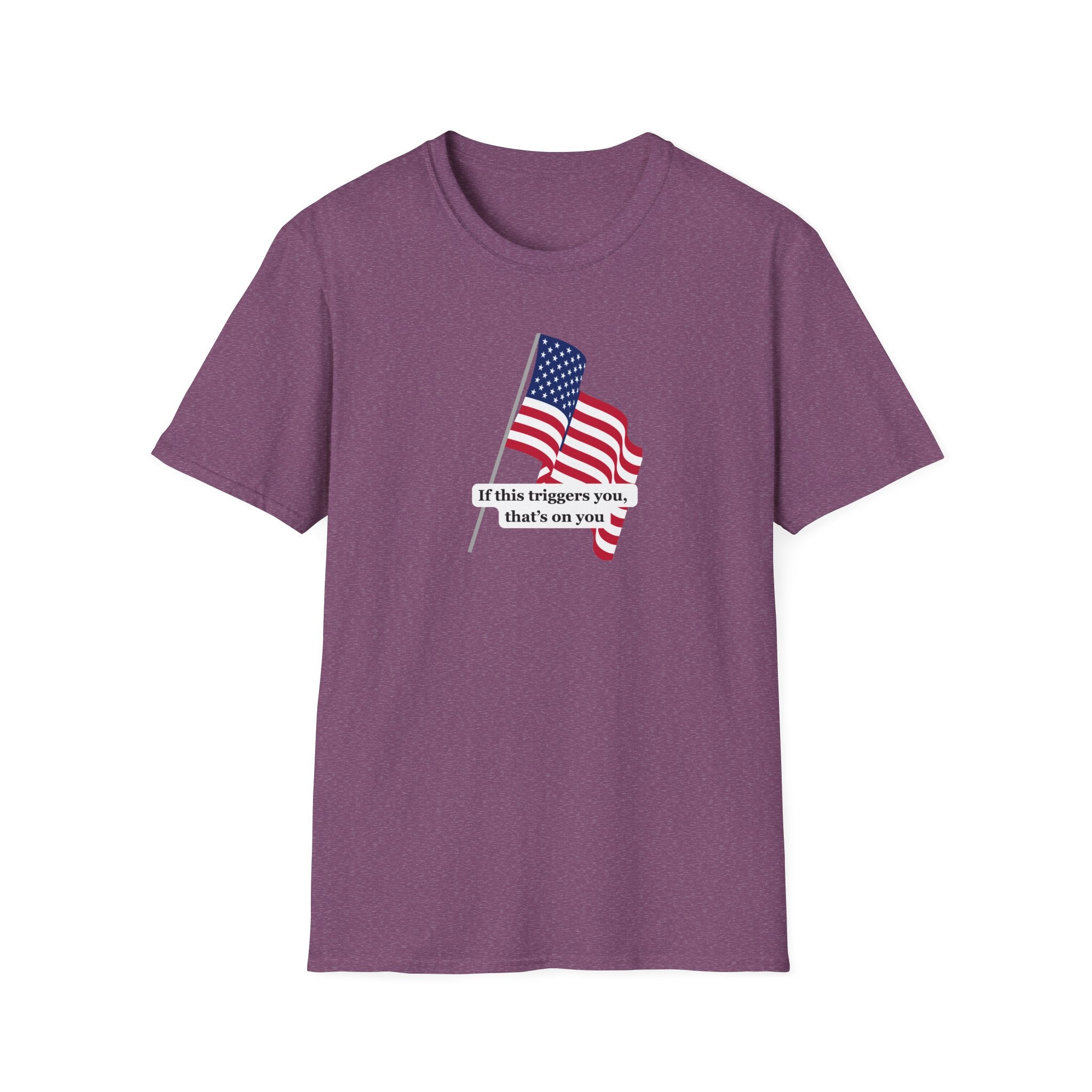 Relaxed Mens Soft Tee - Trigger by the flag