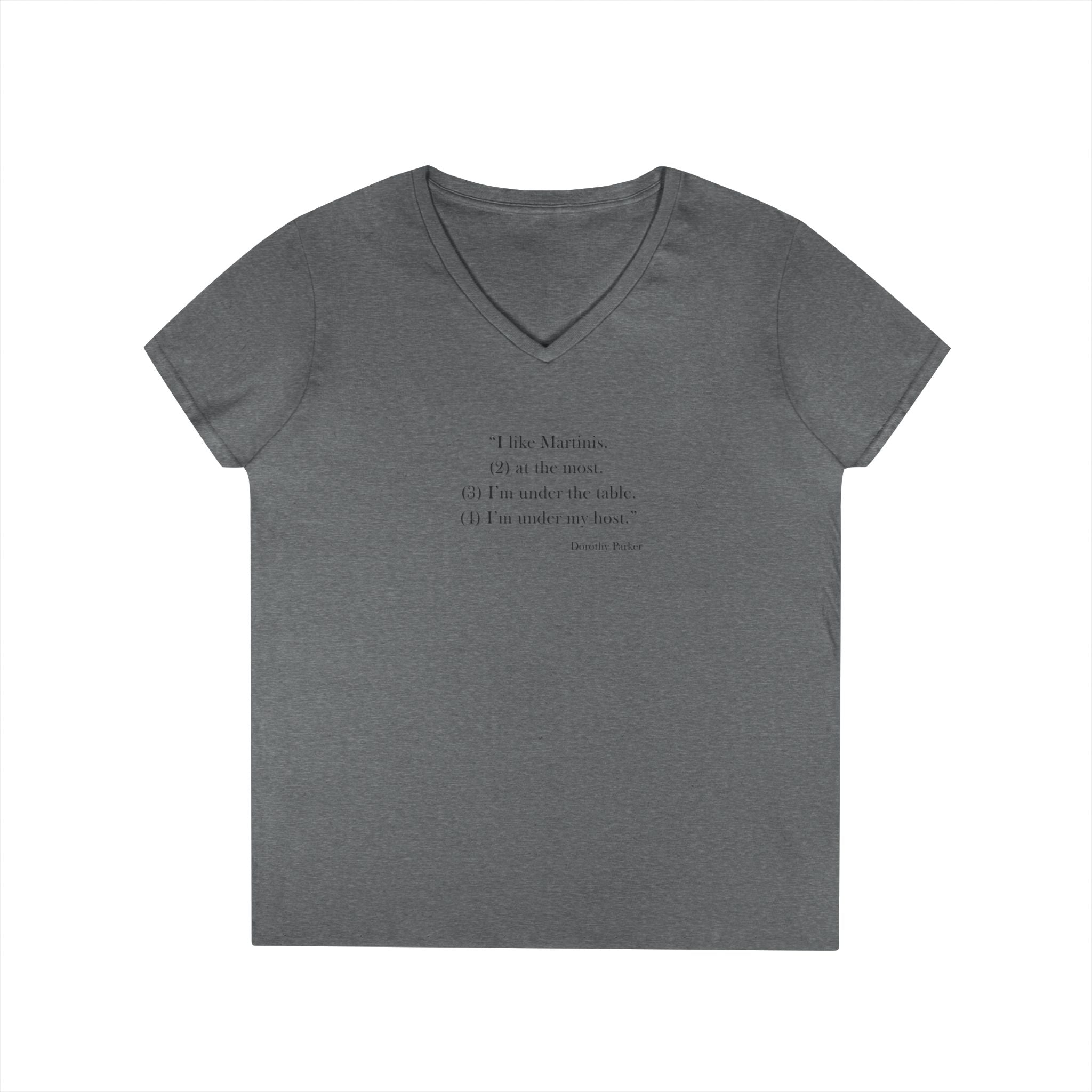 Ladies' V-Neck T-Shirt - Fitted - Martinis