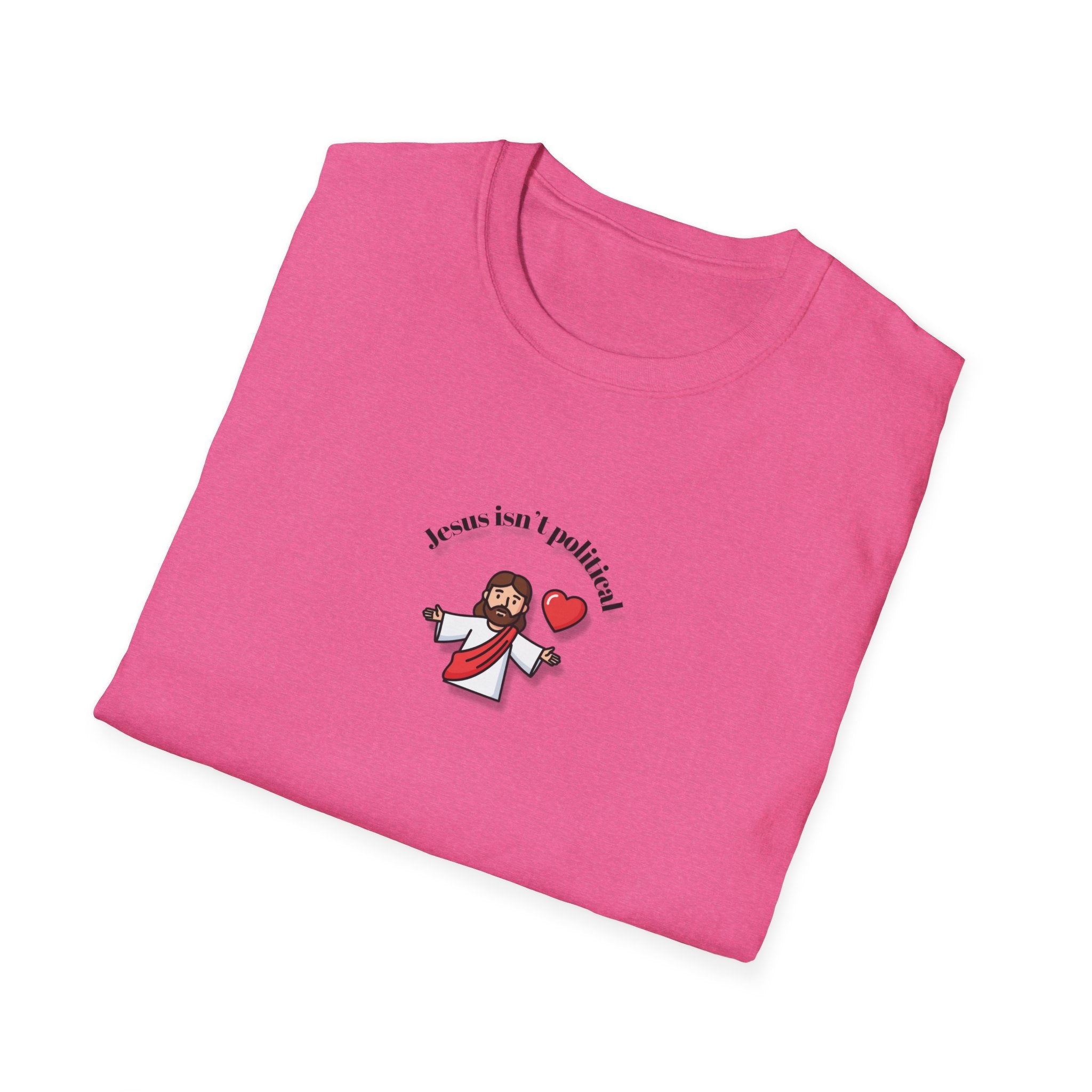 Relaxed Men & Women Soft Tee - Jesus isn't political