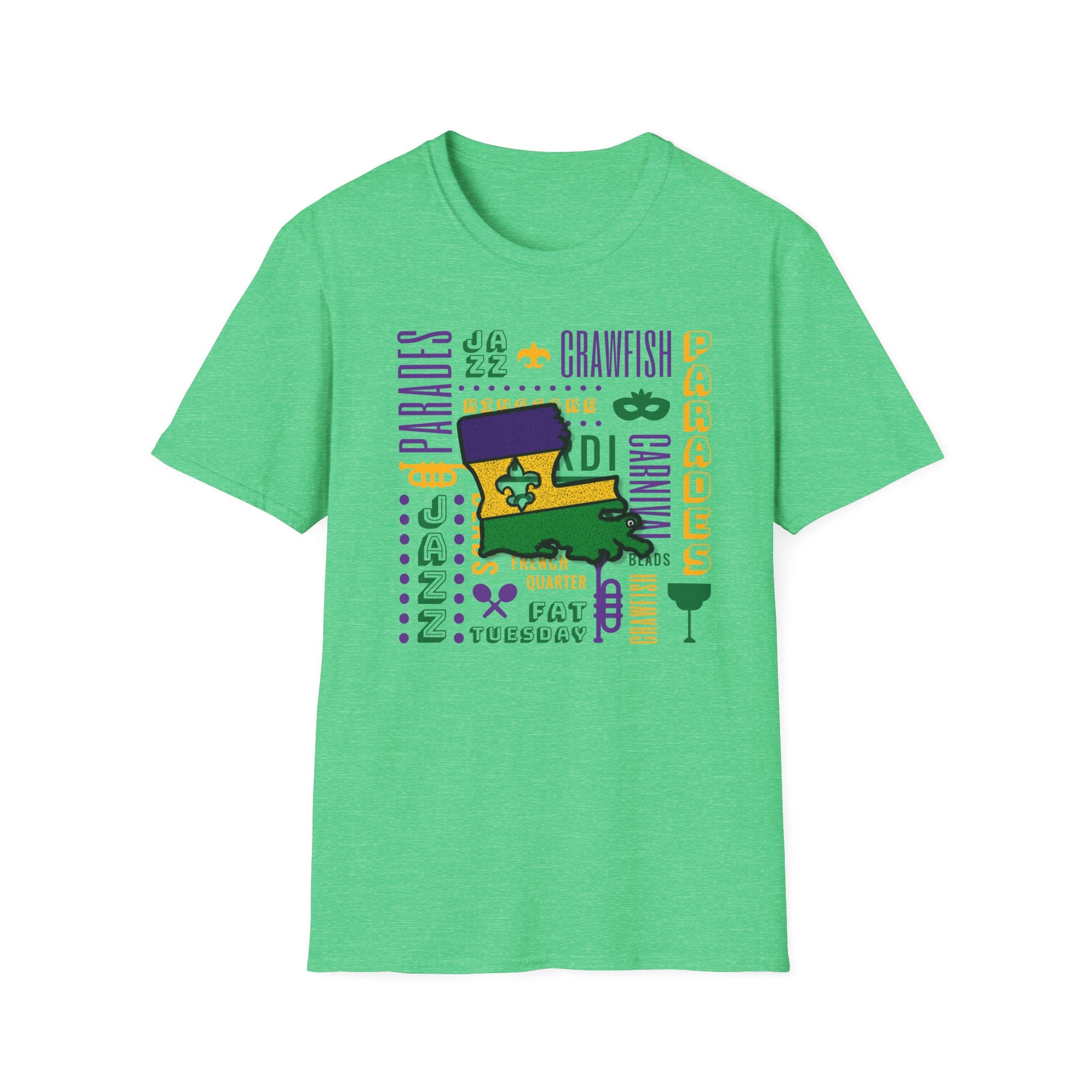 Relaxed Soft T Shirt - Men and Women - louisiana