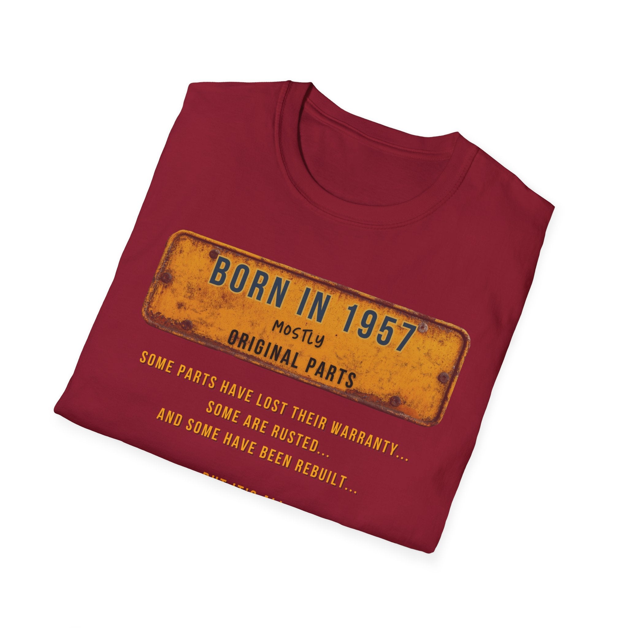 Mens Shirt Relaxed Tee  1957 B Day