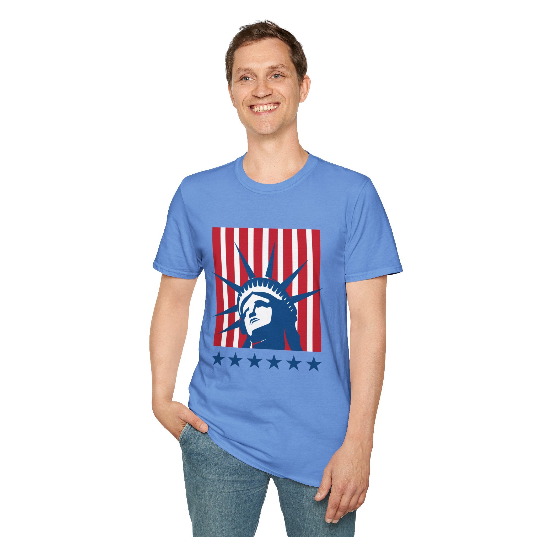 Relaxed Tee for Men & Women- Statue of Liberty
