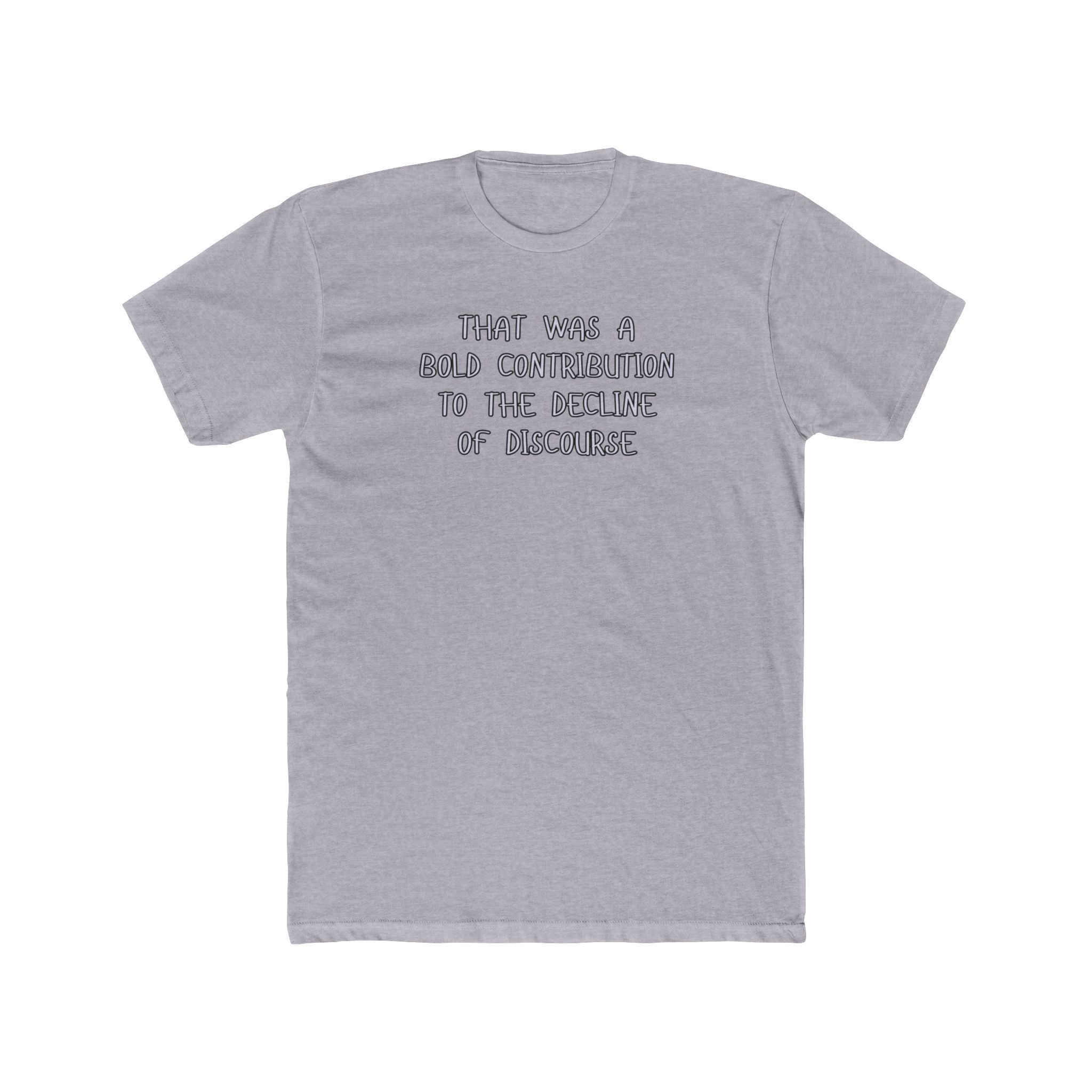 Relaxed Men's Tee - "Bold Contribution"