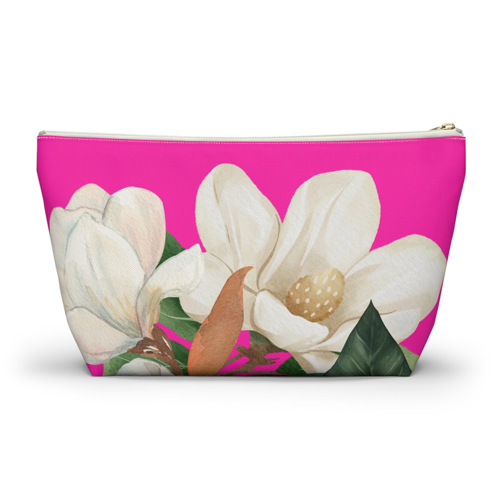 Accessory Pouch w T-bottom - Pink Magnolia