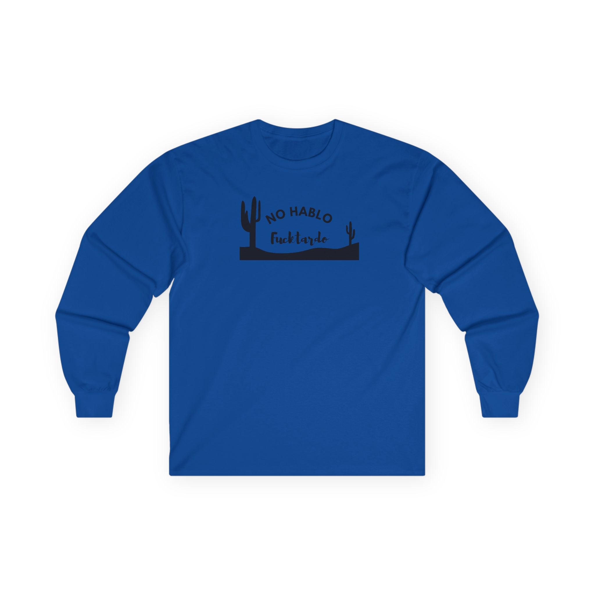 Men's Long Soft Sleeve - No Hablo in Black