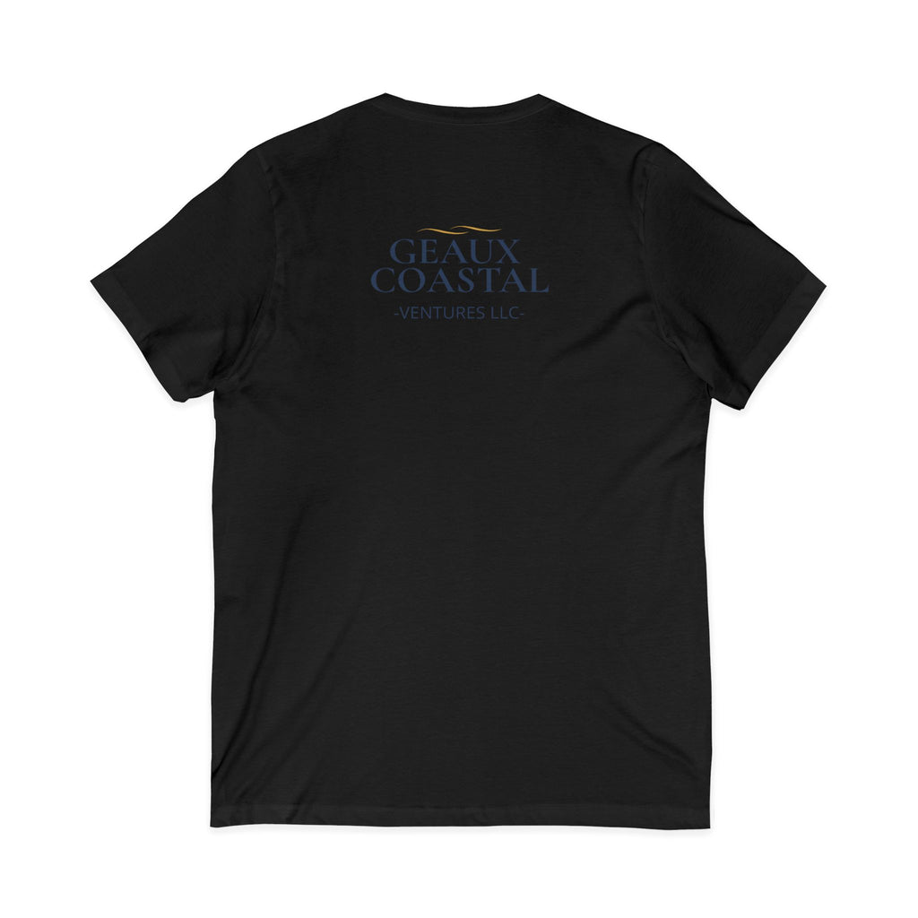 Ladies Jersey Short Sleeve V-Neck Tee- SOFT - Fitted - What is wine is addicted to me