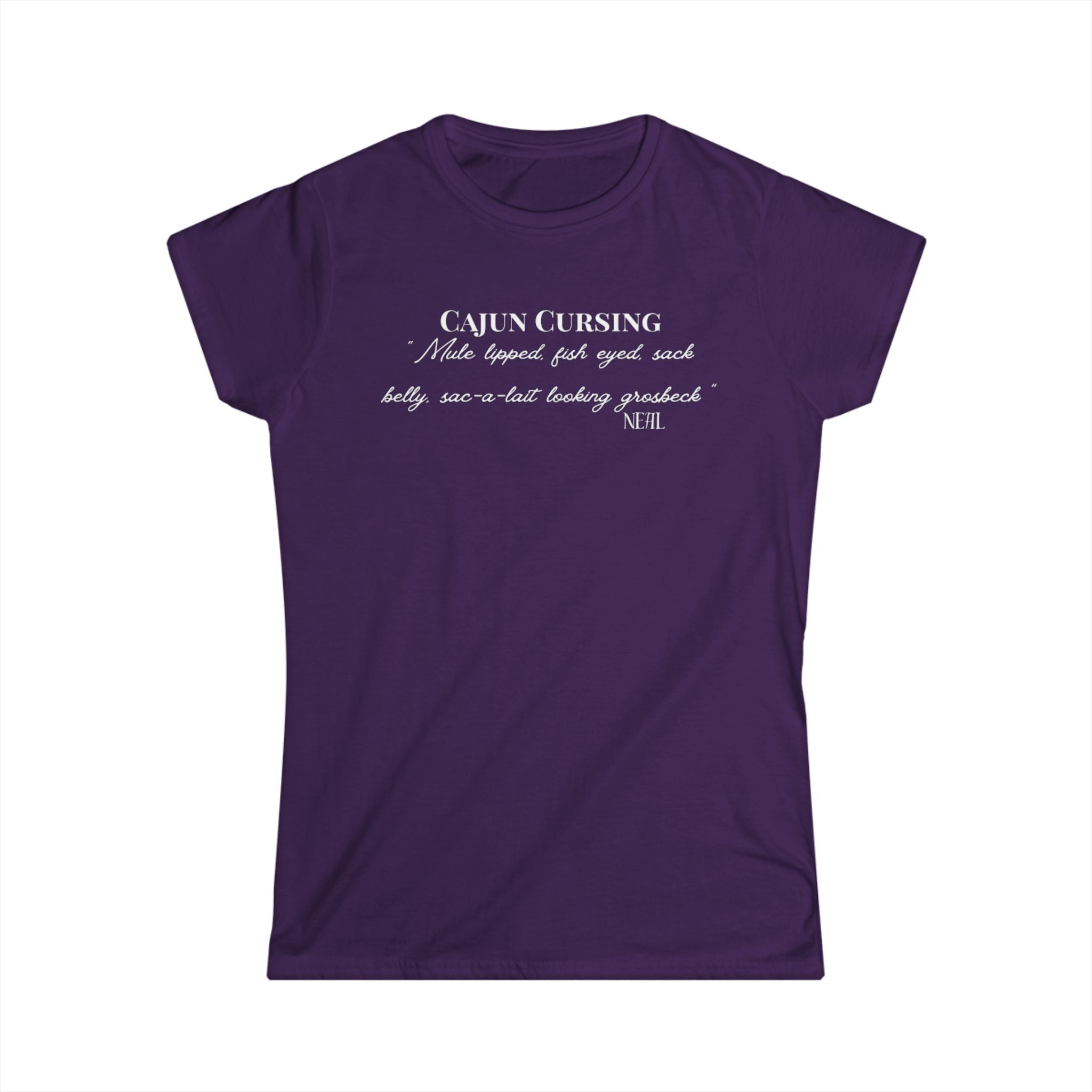 Women's Softstyle Tee - Cajun Cursing - Fitted