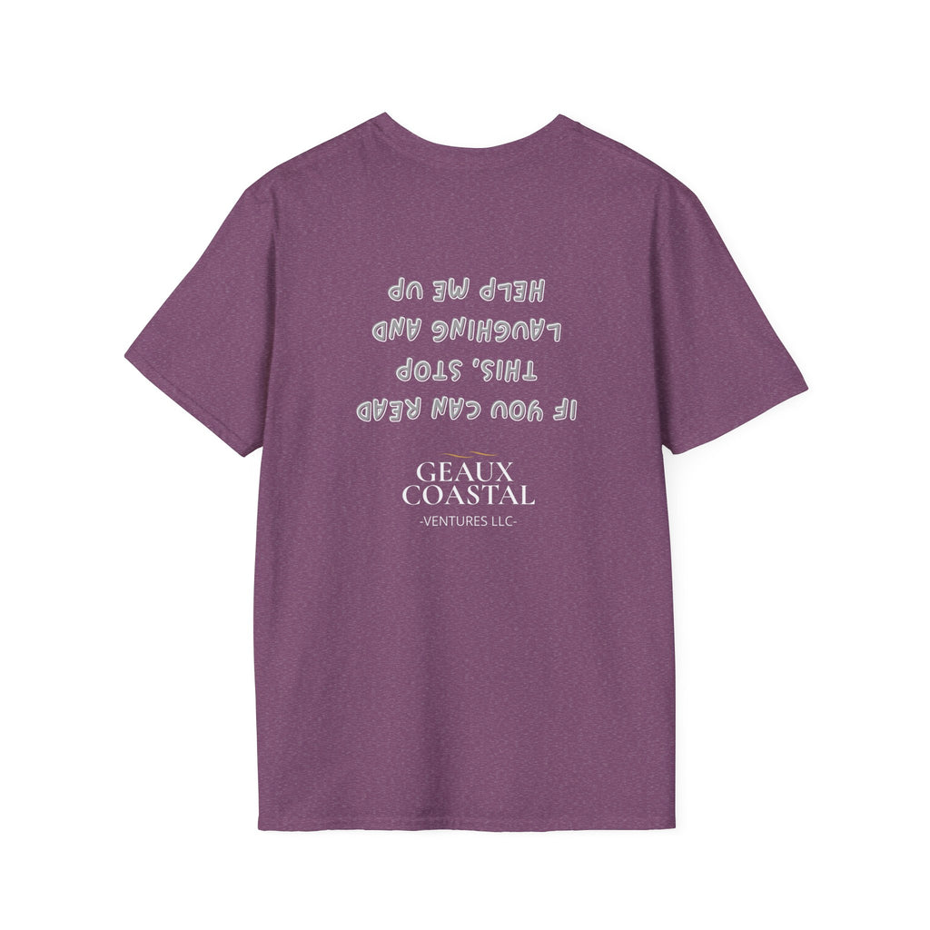 Men and Women ( Soft ) t Shirt - Here Fishy Fishy with Funny BACK - Regular Fit