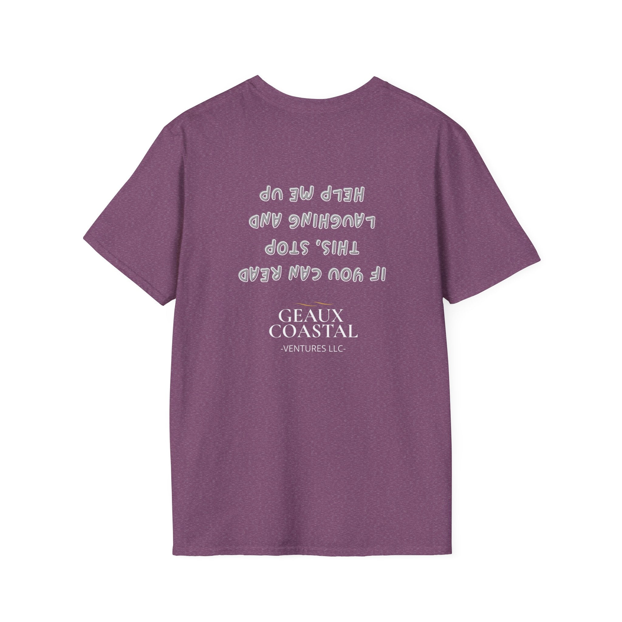 Men and Women ( Soft ) t Shirt - Here Fishy Fishy with Funny BACK - Regular Fit