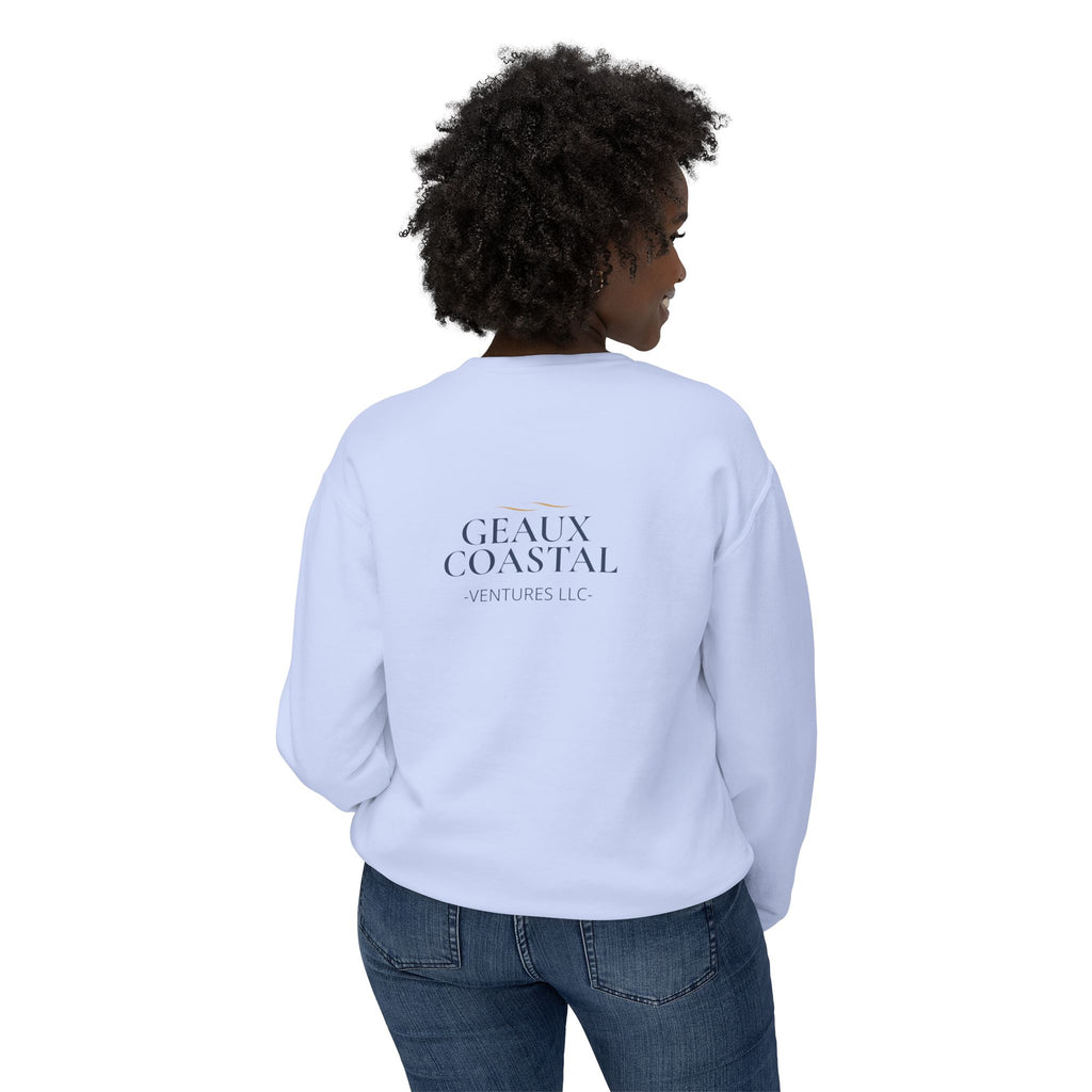 Ladies Lightweight Crewneck Sweatshirt - Champagne is addicted to me
