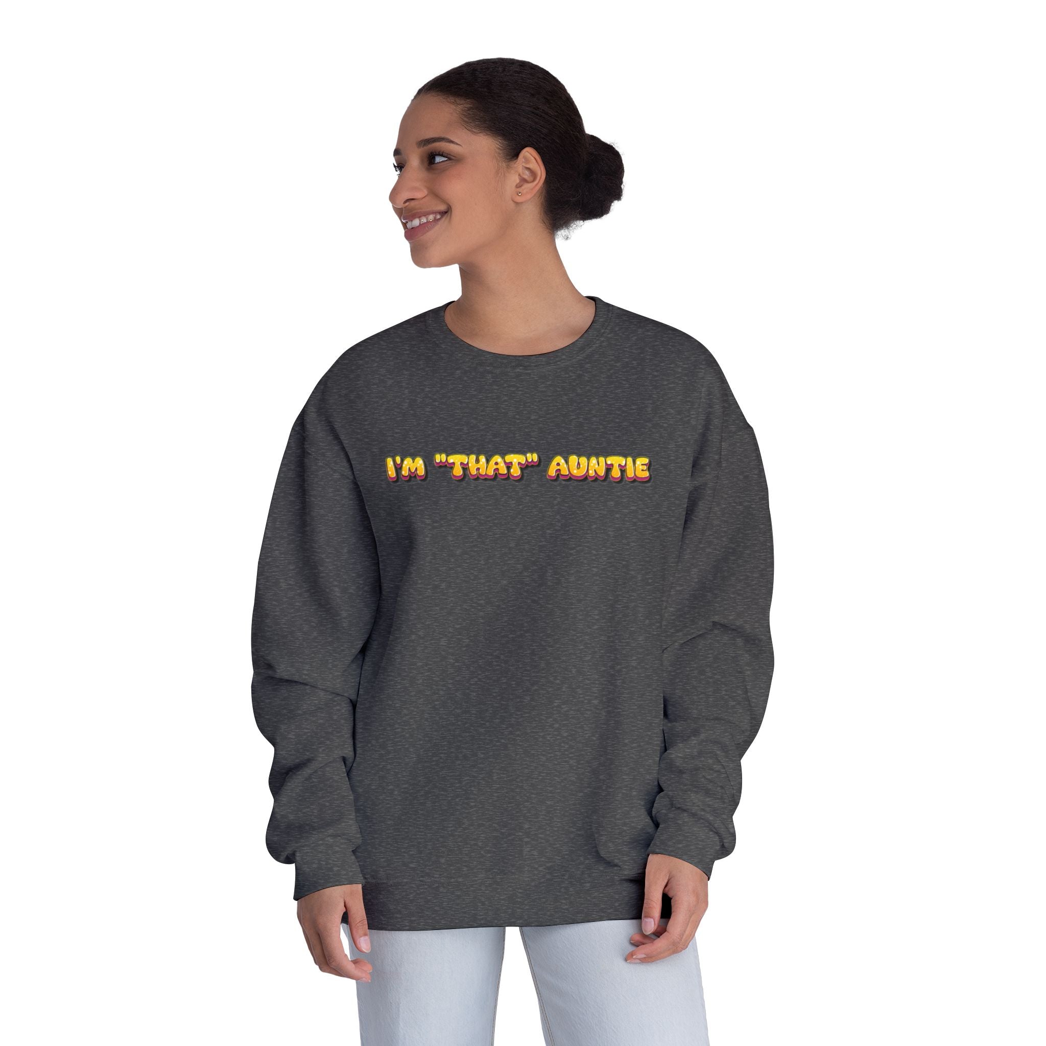 Lightweight Women's Sweatshirt - Im That Auntie Colorful
