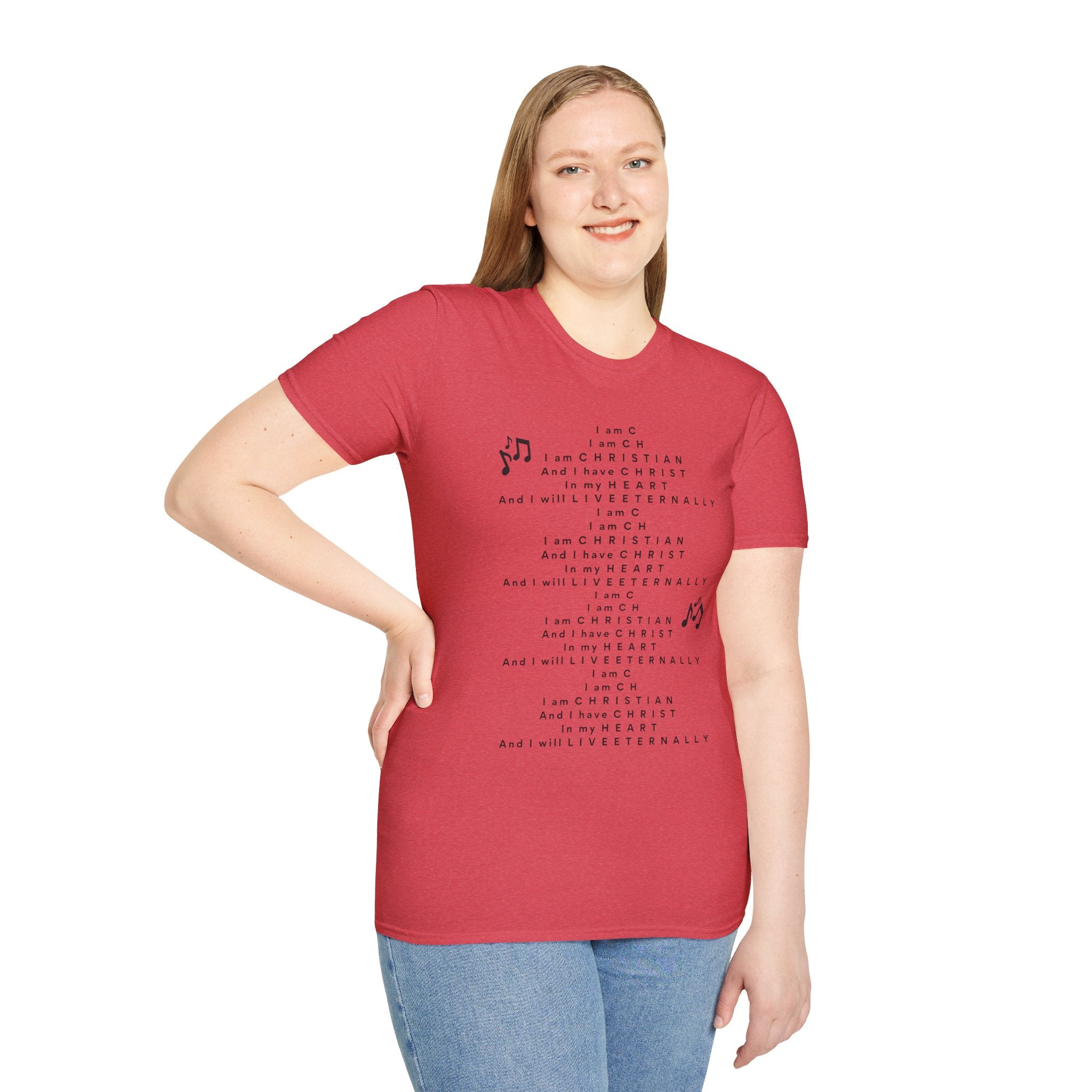 Men & Woman Softstyle T-Shirt - "C-h-r-i-s-t-i-a-n" "Song"