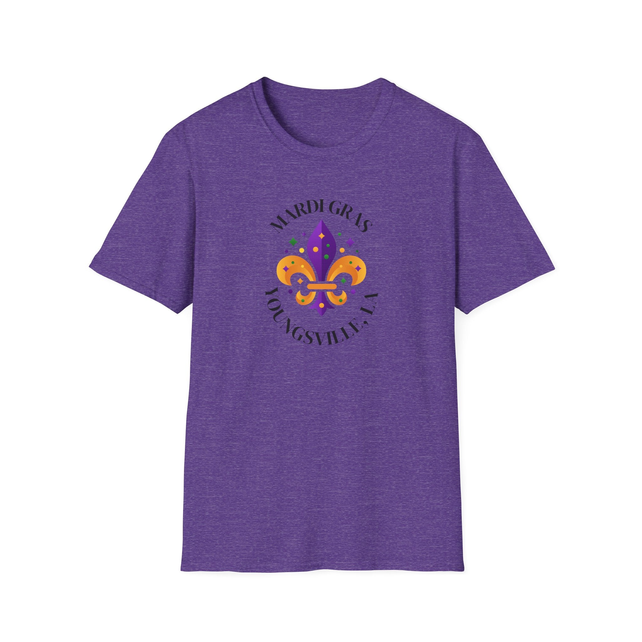 Relaxed Soft Tee for Men and Women Mardi Grad Youngsville La