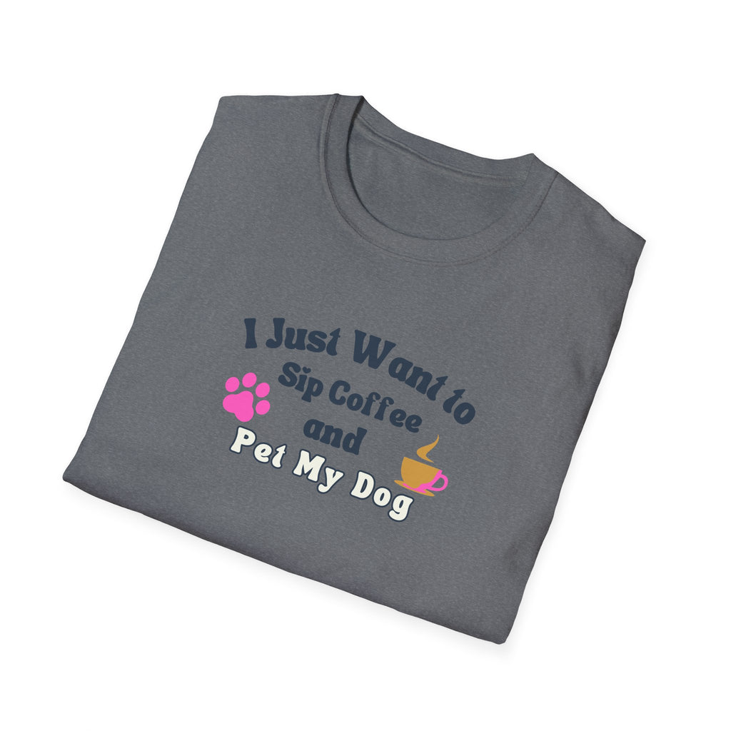 Women's Soft Relaxed Tee - Coffee and Dogs