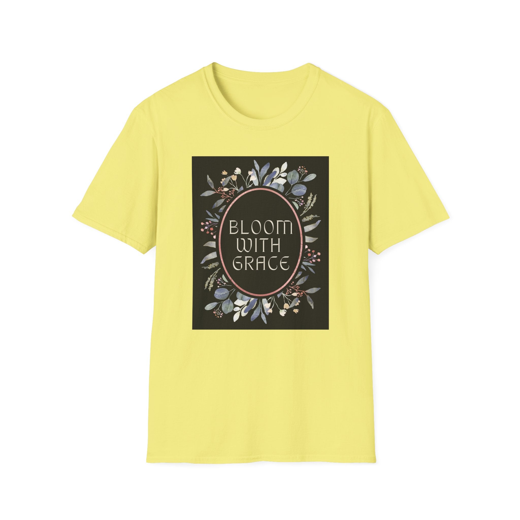 Women's Relaxed Tee - Bloom with Grace Back flowers