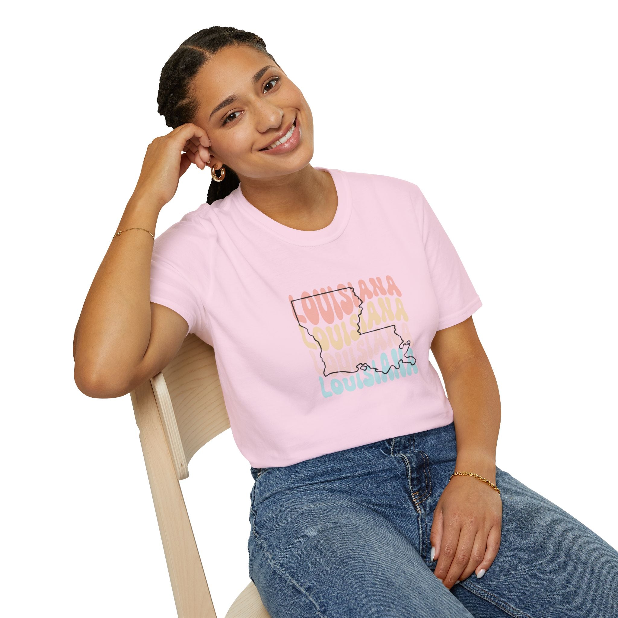 Womens Soft Relaxed Tee - Louisiana
