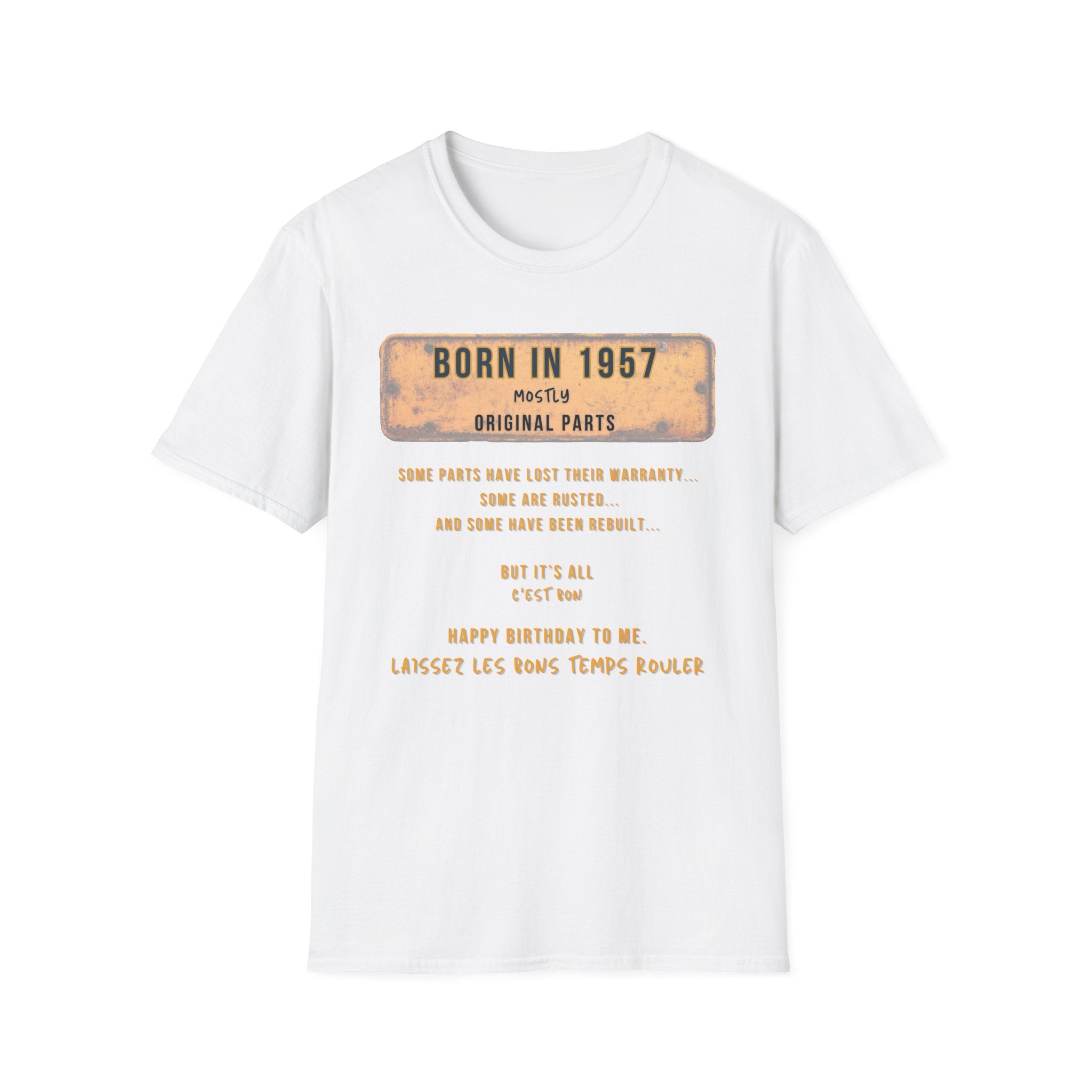 Mens Shirt Relaxed Tee  1957 B Day