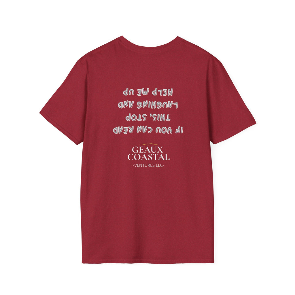 Men and Women ( Soft ) t Shirt - Here Fishy Fishy with Funny BACK - Regular Fit