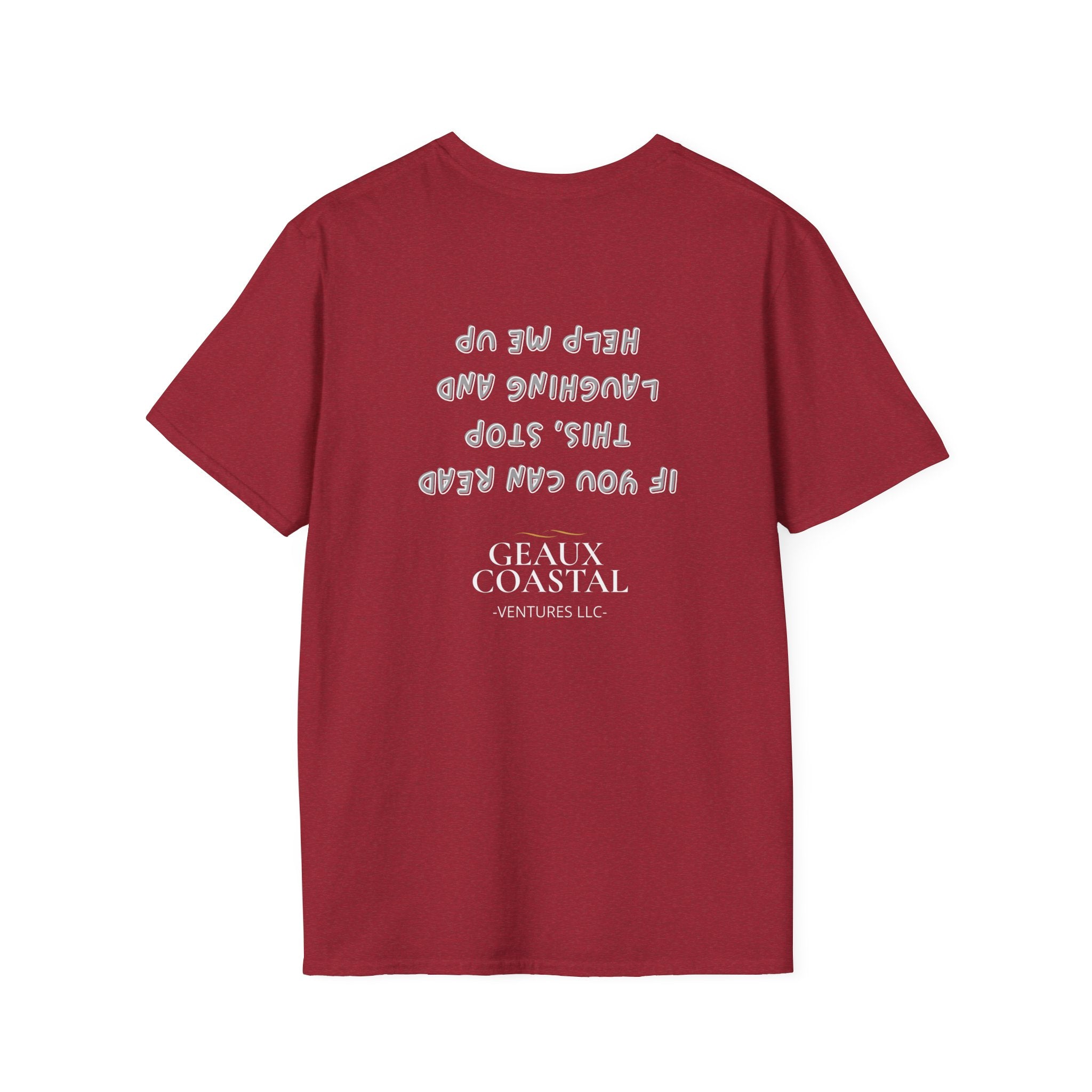 Men and Women ( Soft ) t Shirt - Here Fishy Fishy with Funny BACK - Regular Fit