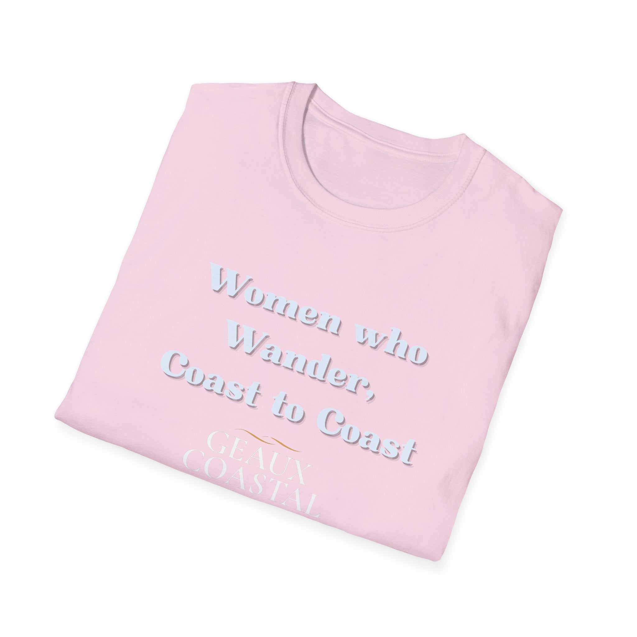 Women Soft Relaxed Tee - Women who wander coast to coast