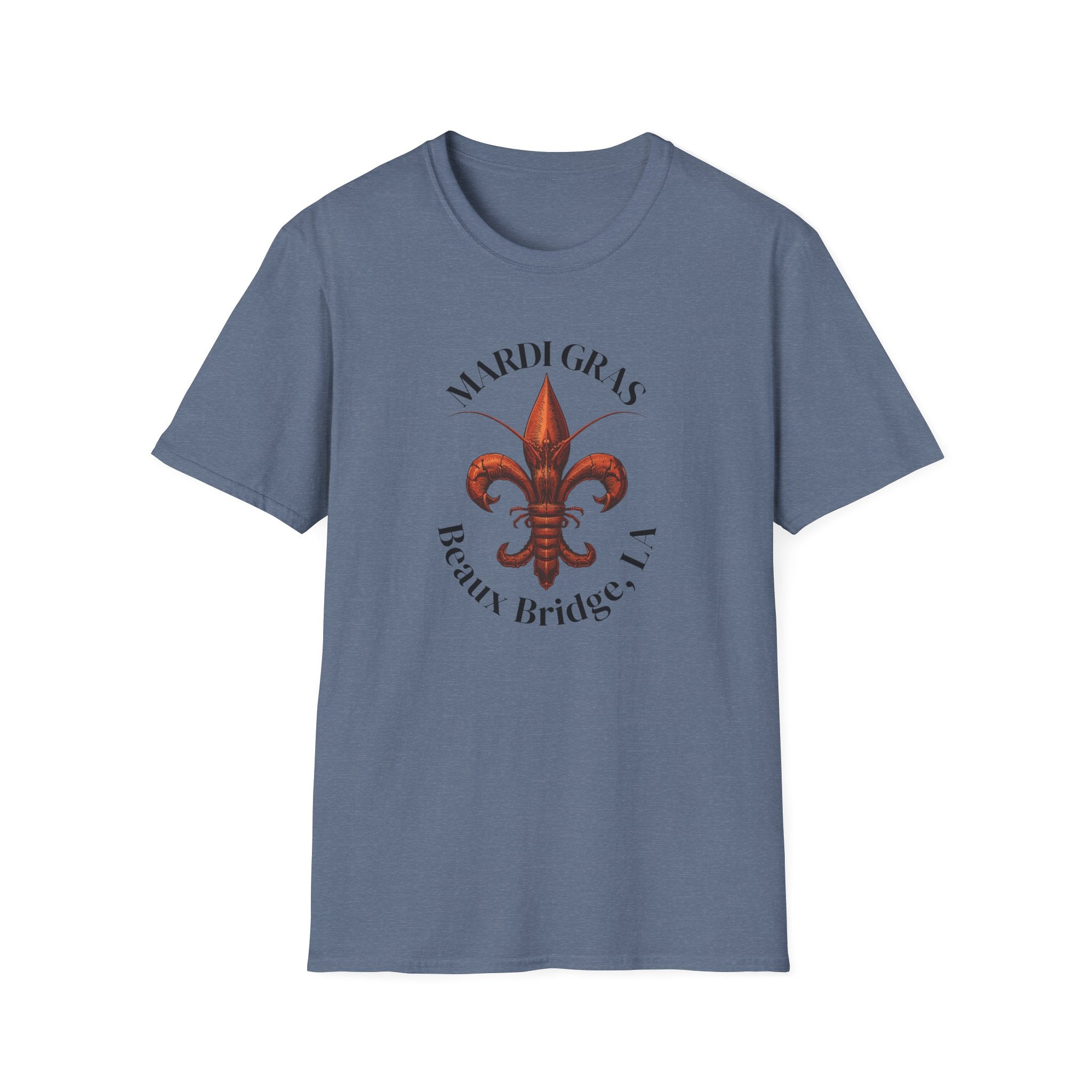 relaxed mens tee - beaux bridge mardi gras