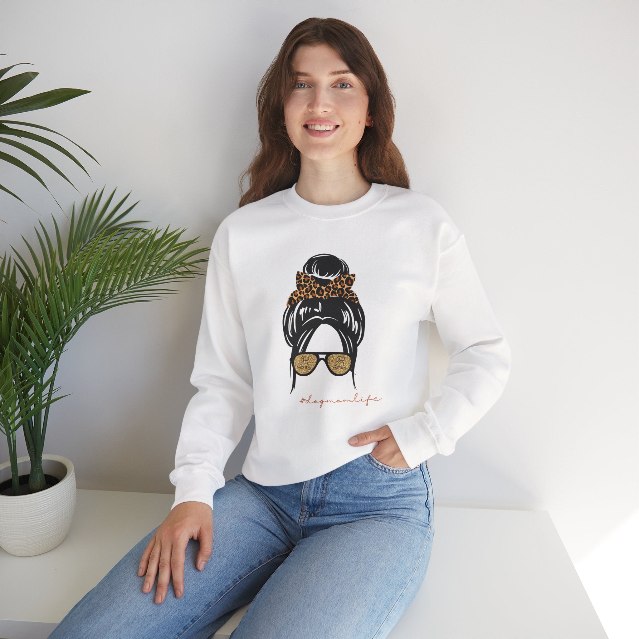 Relaxed Warm Heavy Sweater - Dog Mom Life