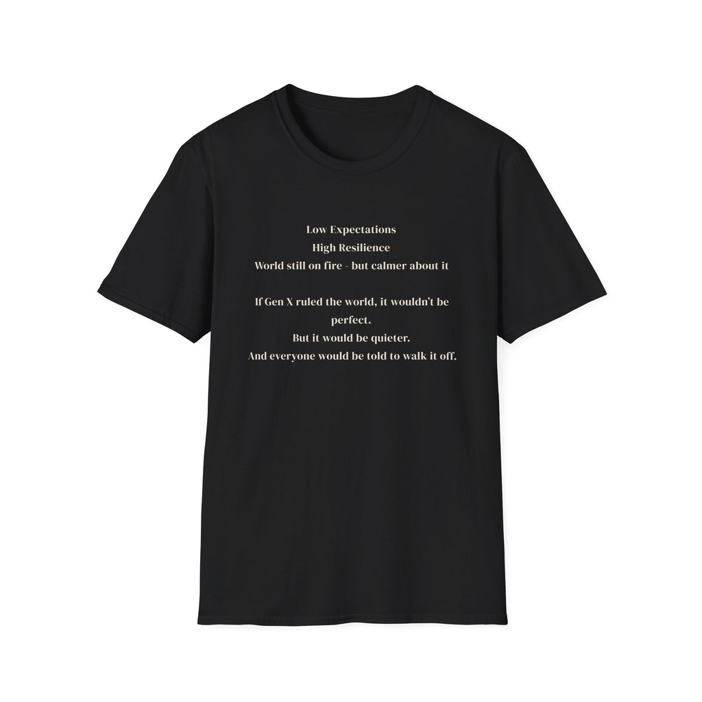 Men's soft tee - Low Expectations  Gen x