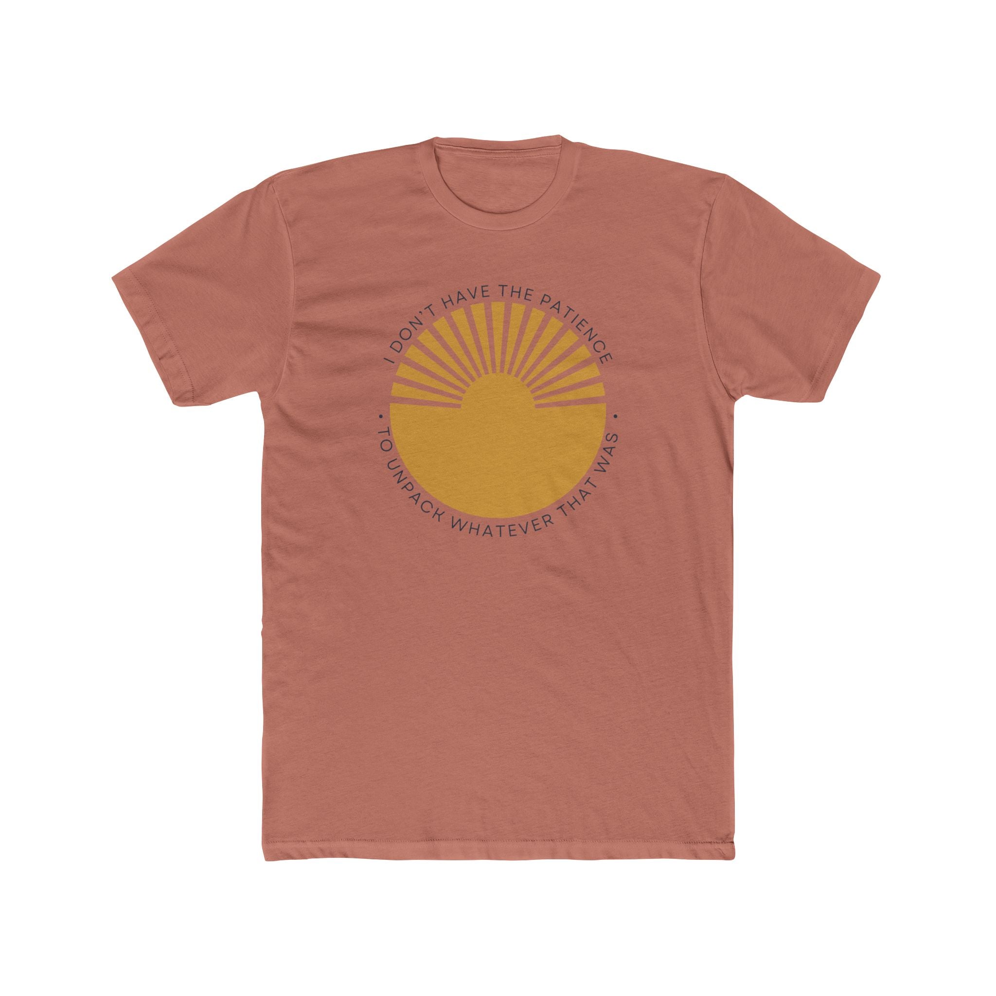 Relaxed Men's Soft Tee - Patience to Unpack