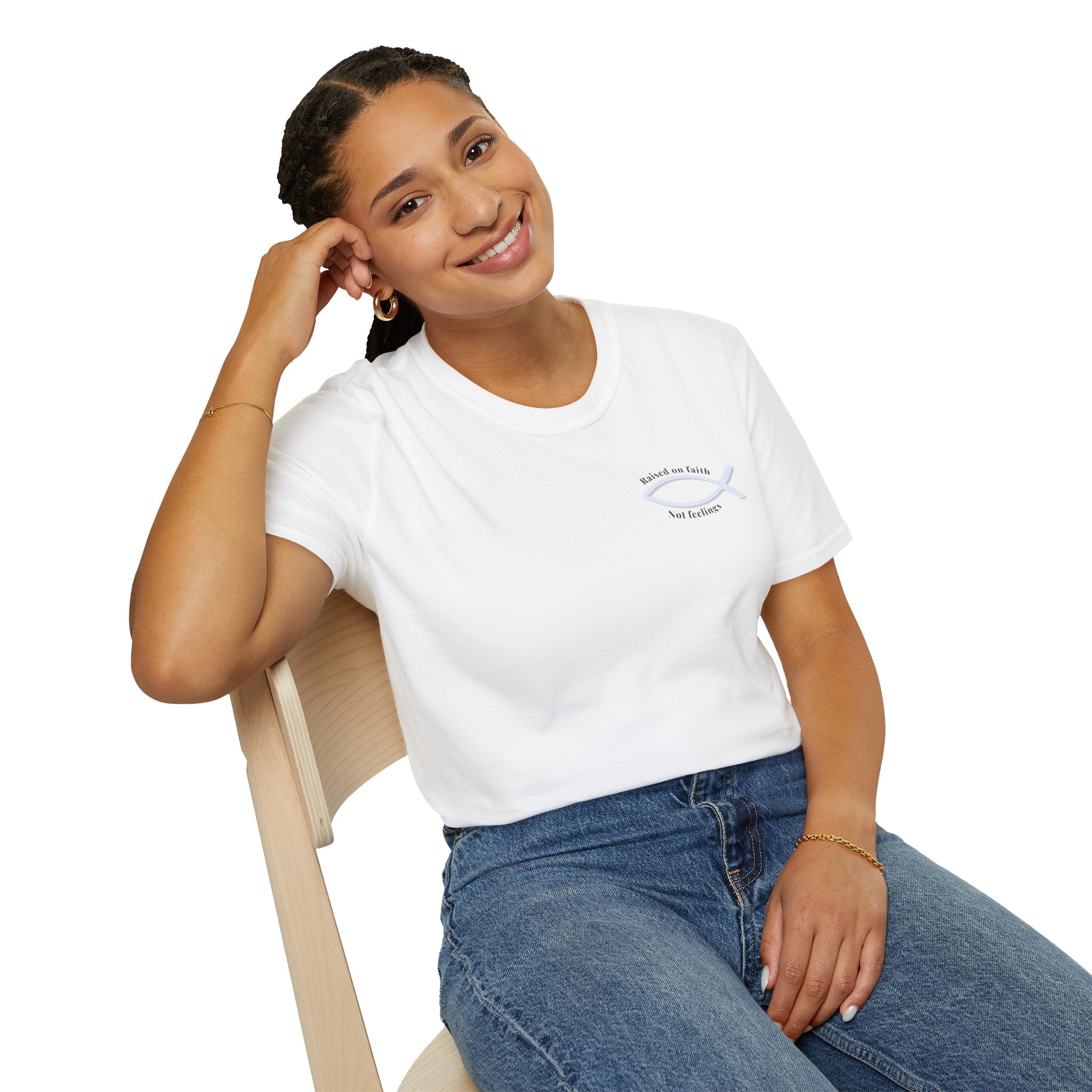Relaxed Tee Soft - Men & Women - Raised on Faith, Not Feelings