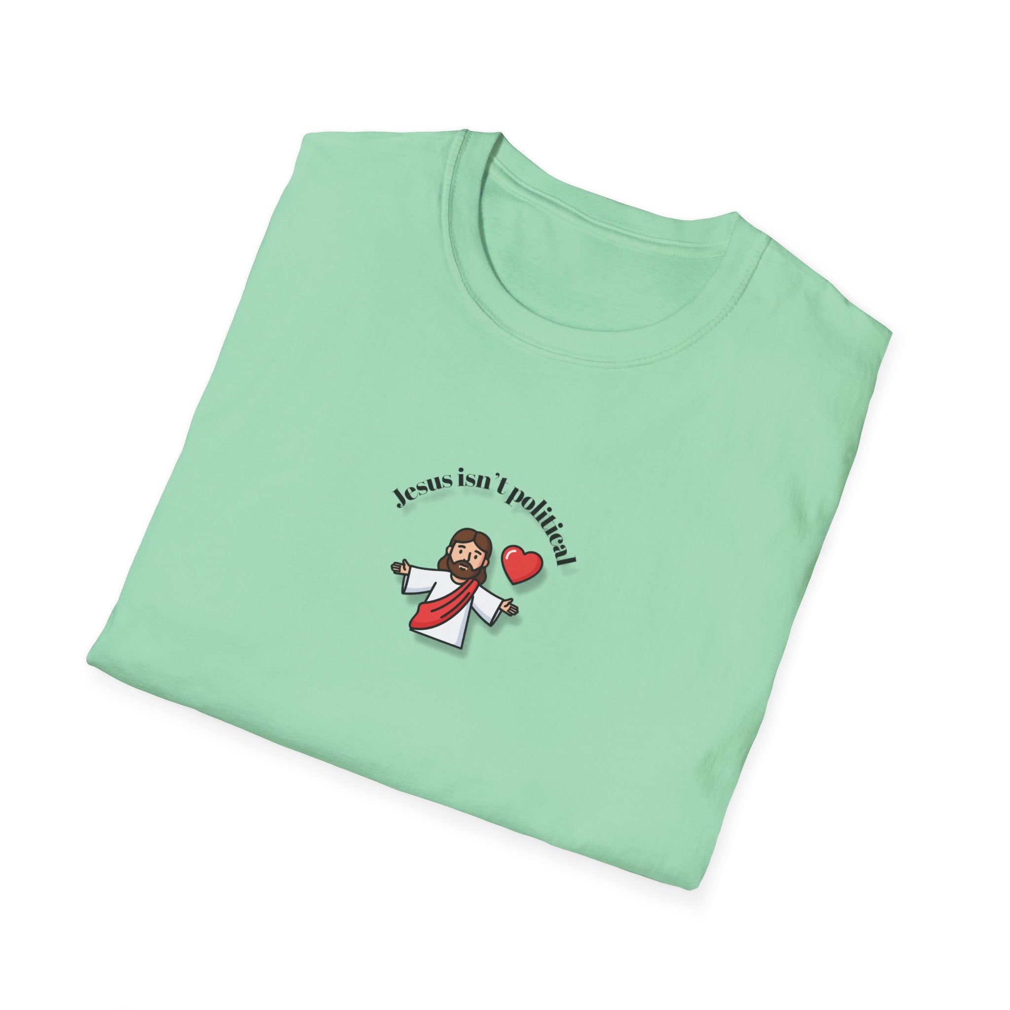 Relaxed Men & Women Soft Tee - Jesus isn't political