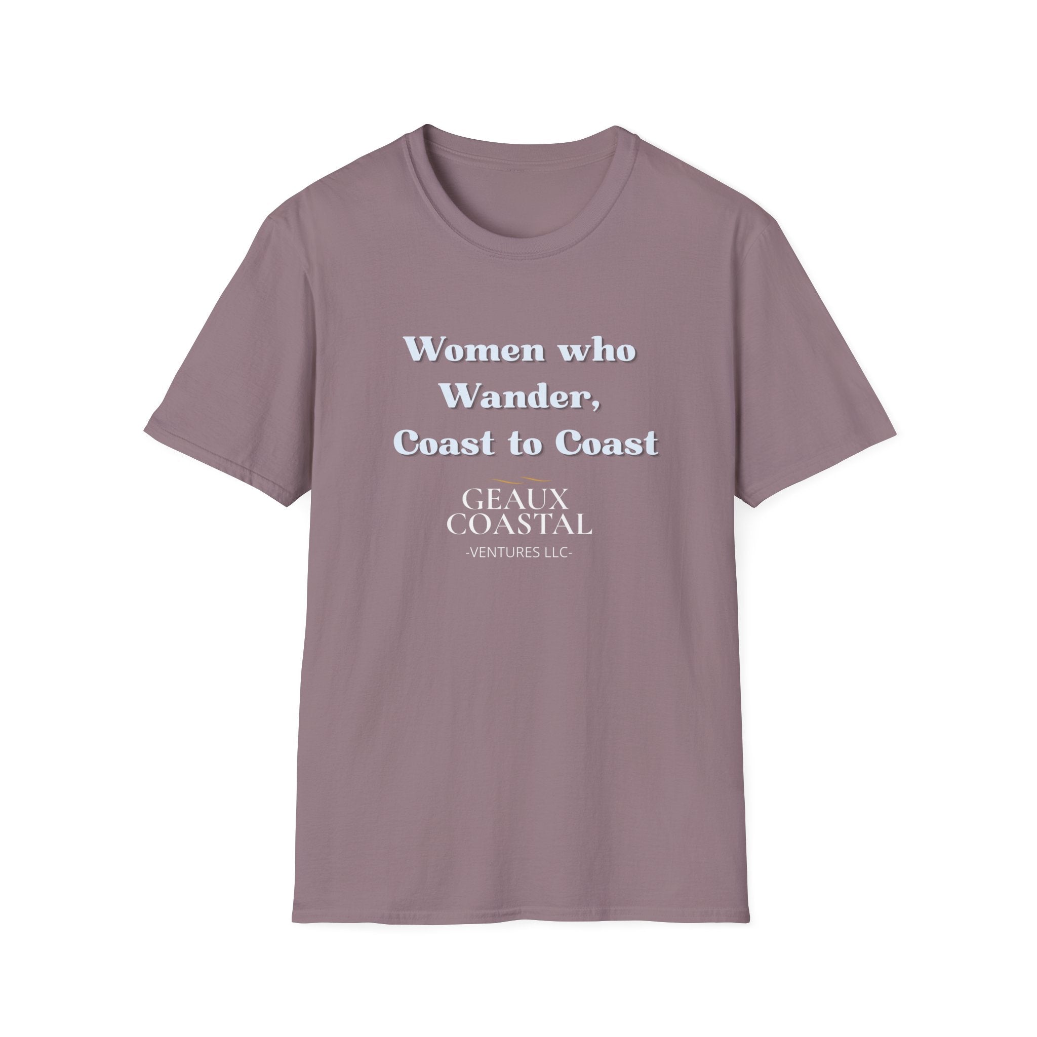 Women Soft Relaxed Tee - Women who wander coast to coast